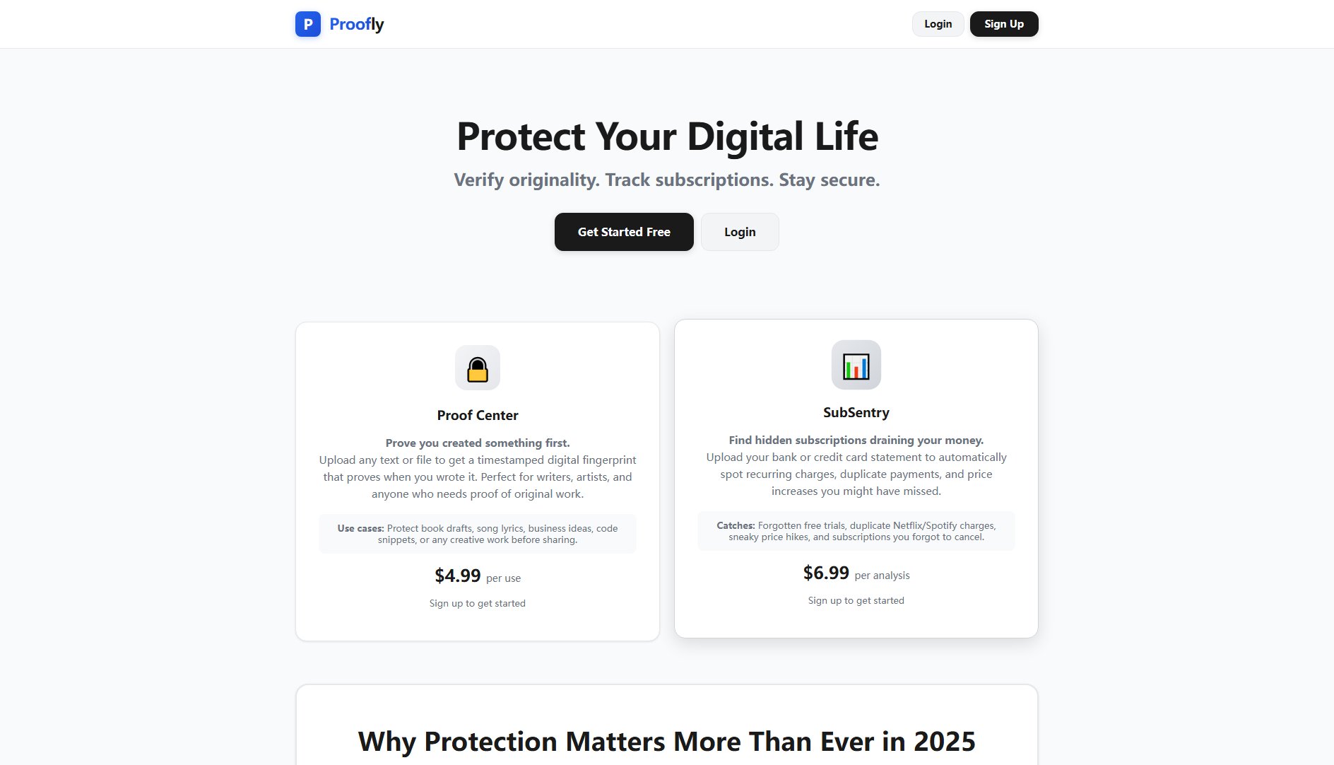 Proofly Proofly Interface & Screenshots Proofly Proofly Interface & Screenshots