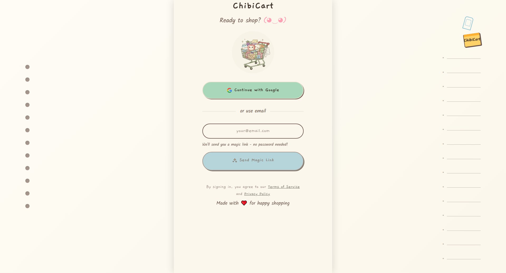 ChibiCart ChibiCart Interface & Screenshots ChibiCart ChibiCart Interface & Screenshots