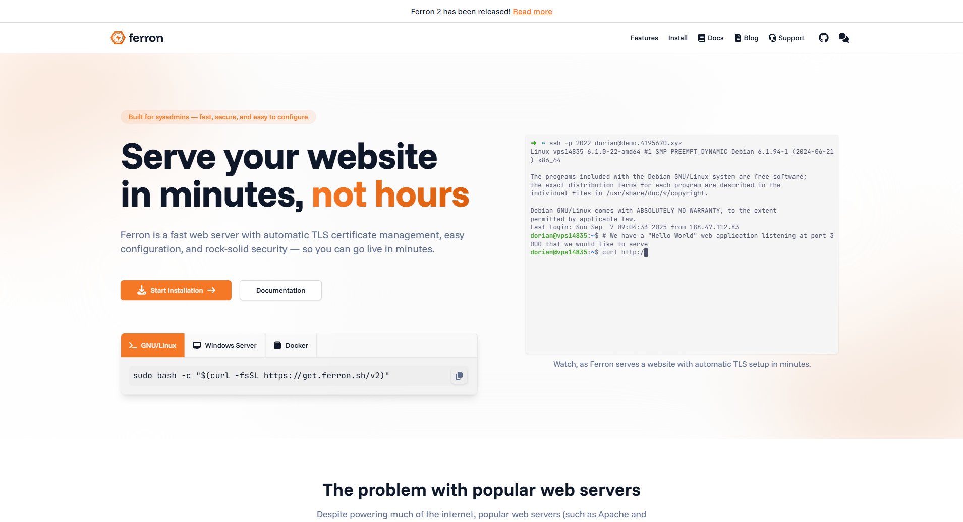 Ferron Ferron Interface & Screenshots Ferron Ferron Interface & Screenshots