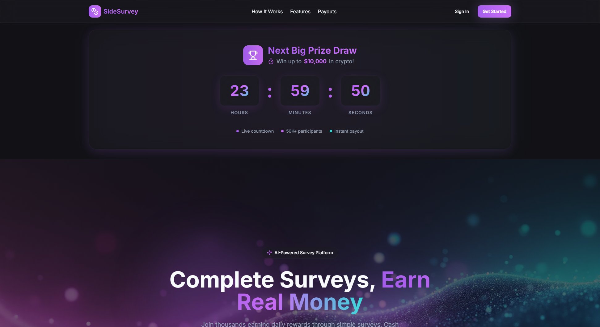 SideSurvey SideSurvey Interface & Screenshots SideSurvey SideSurvey Interface & Screenshots