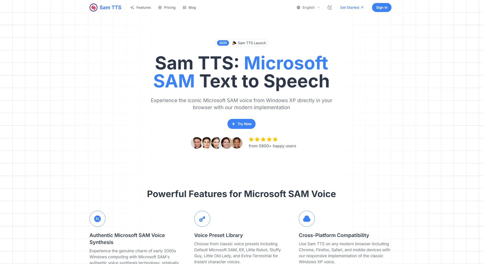 Sam TTS Sam TTS Interface & Screenshots Sam TTS Sam TTS Interface & Screenshots