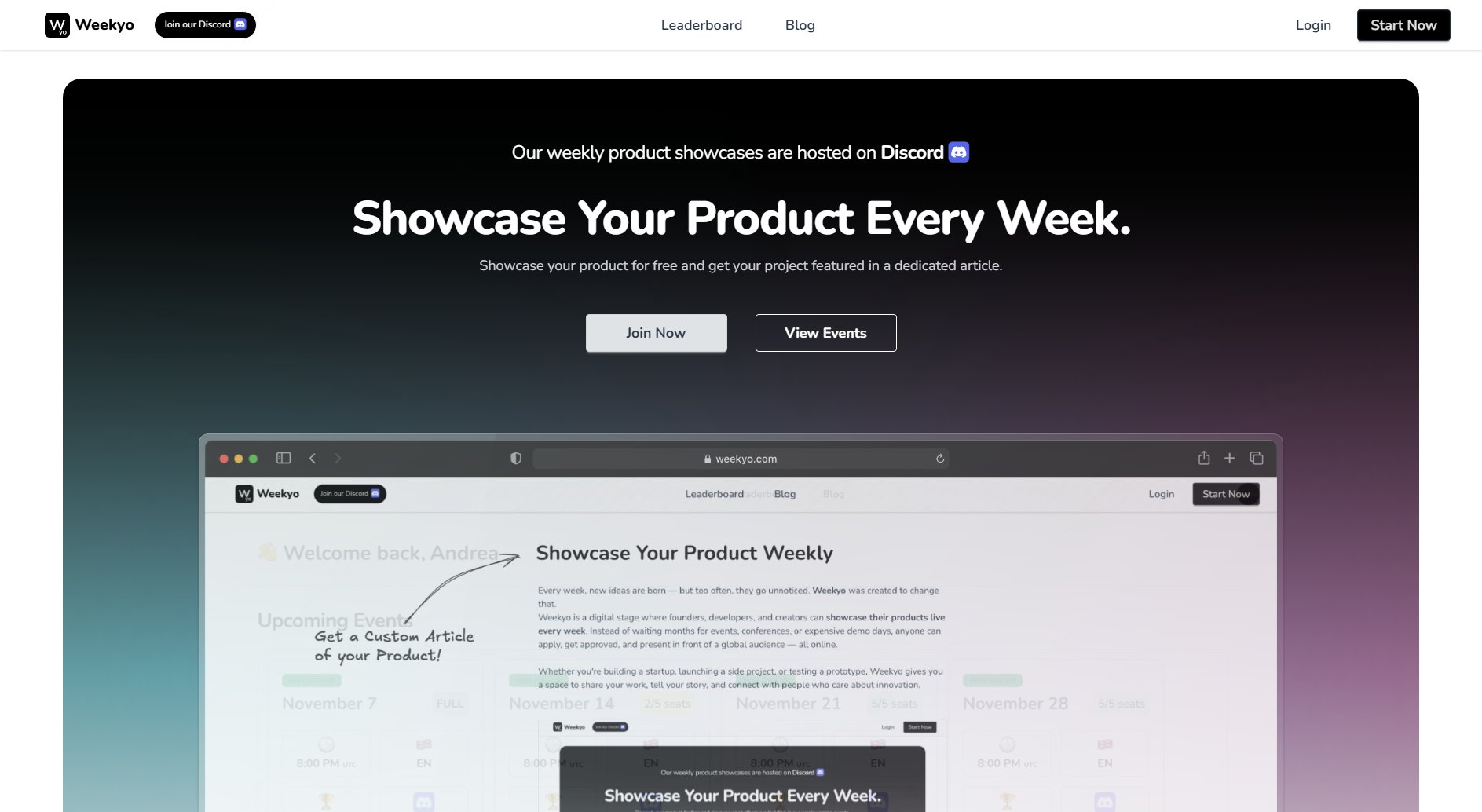 Weekyo Weekyo Interface & Screenshots Weekyo Weekyo Interface & Screenshots
