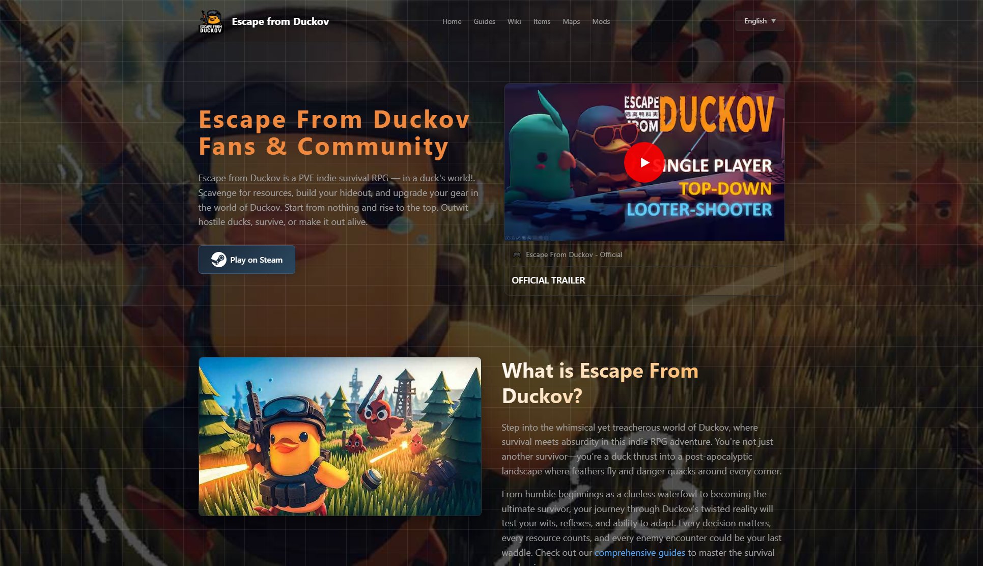 Escape from Duckov Escape from Duckov Interface & Screenshots Escape from Duckov Escape from Duckov Interface & Screenshots