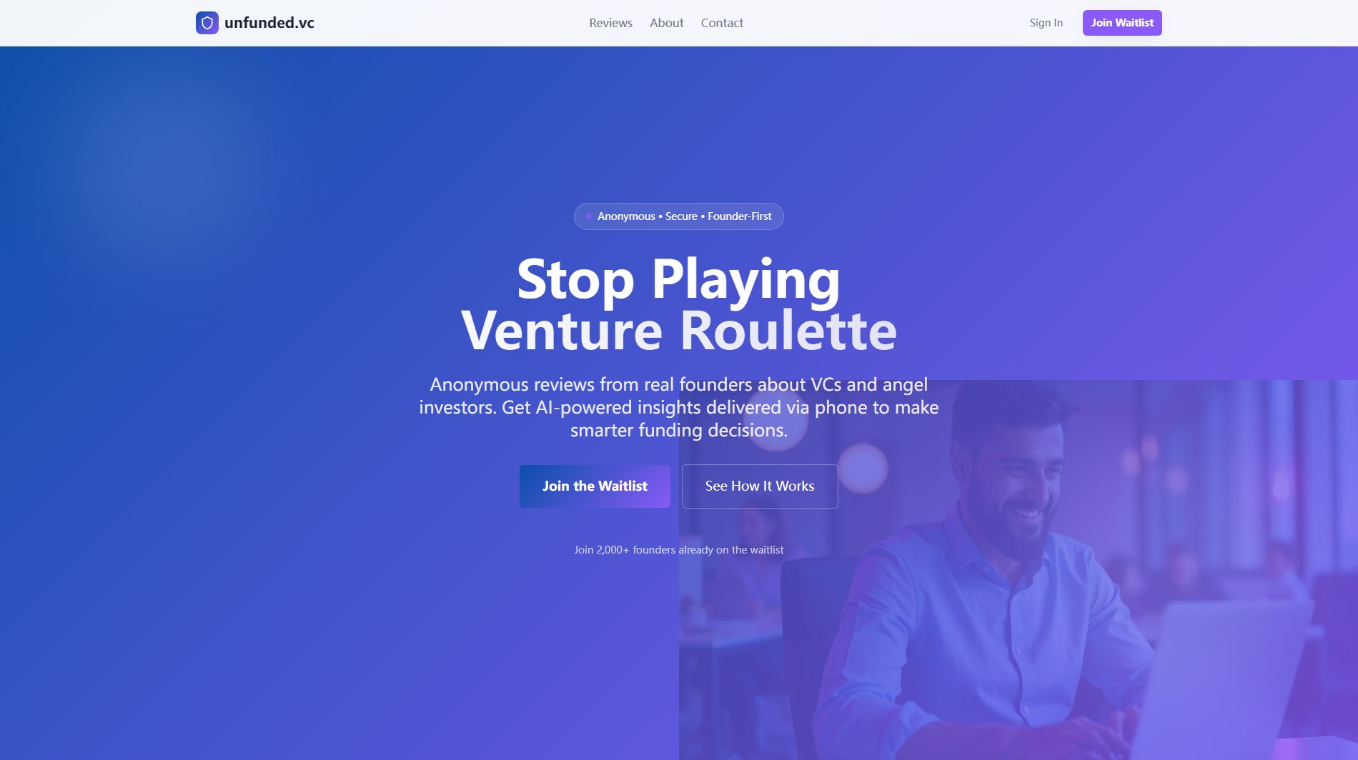 unfunded.vc unfunded.vc Interface & Screenshots unfunded.vc unfunded.vc Interface & Screenshots
