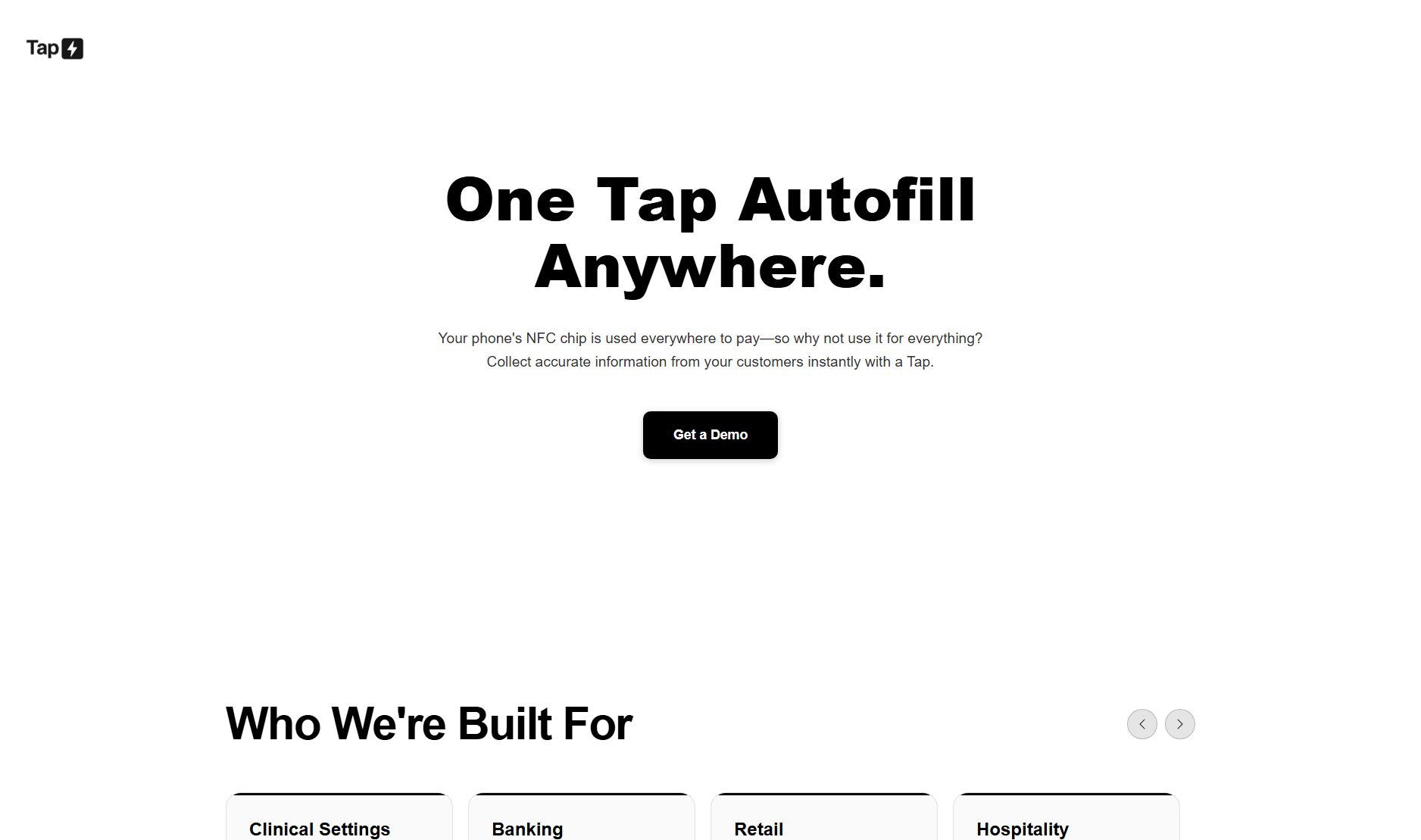 Tap Technology Tap Technology Interface & Screenshots Tap Technology Tap Technology Interface & Screenshots