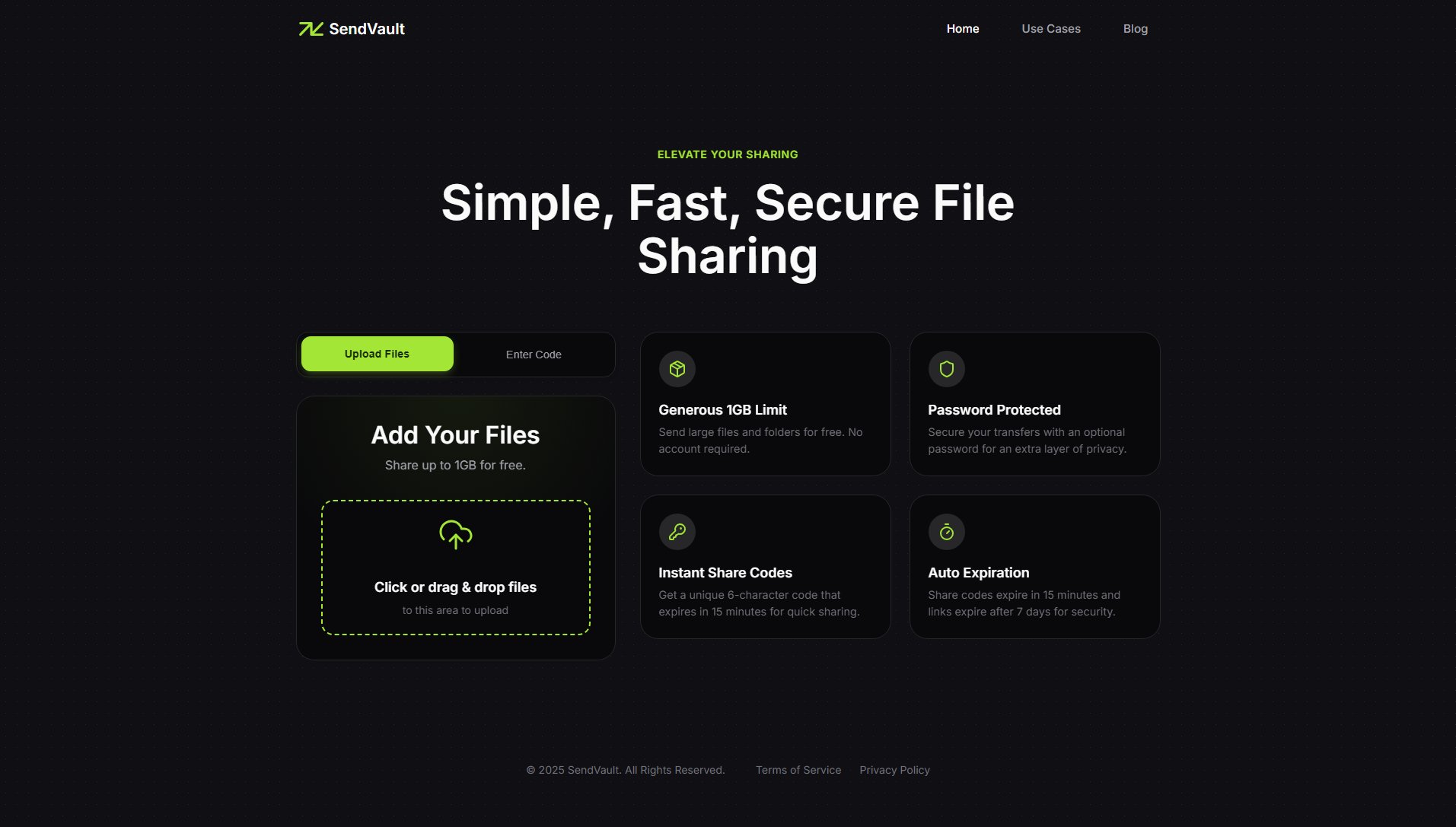 SendVault SendVault Interface & Screenshots SendVault SendVault Interface & Screenshots