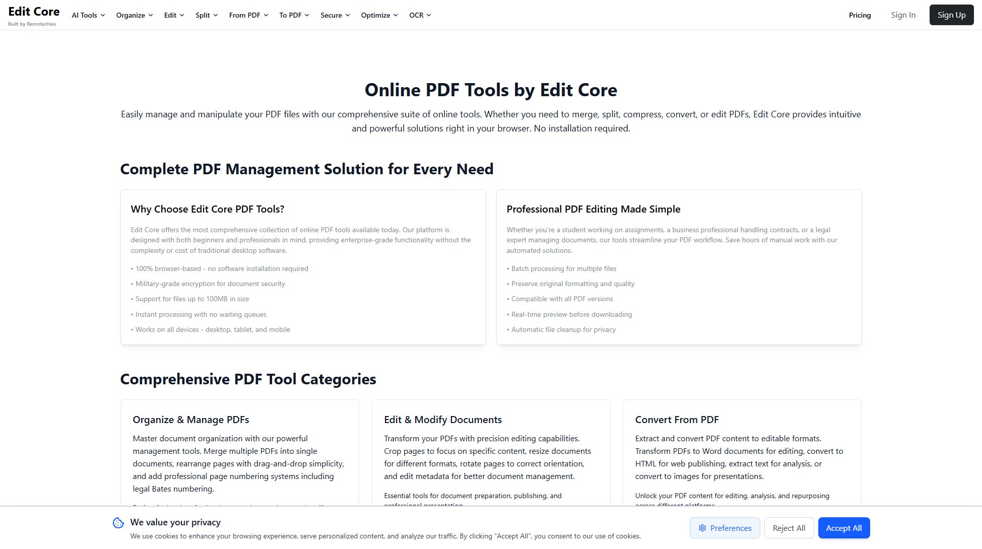 Edit Core Edit Core Interface & Screenshots Edit Core Edit Core Interface & Screenshots