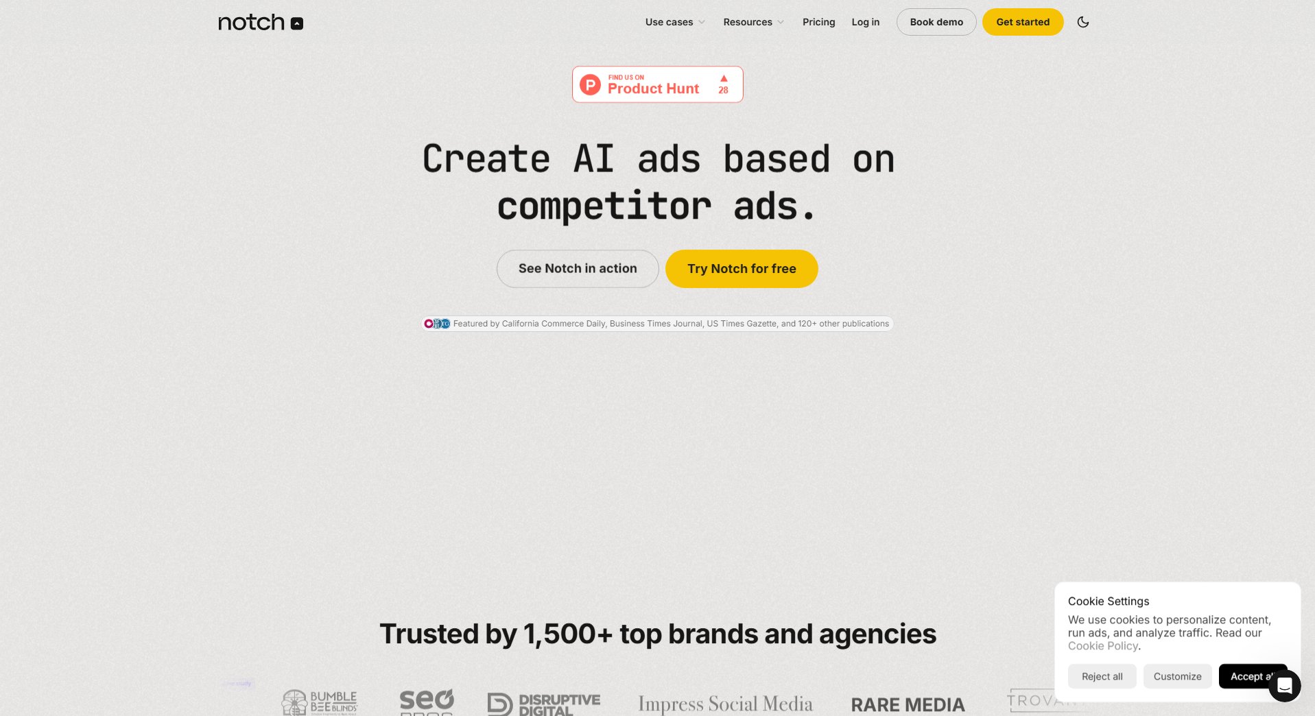 Notch Notch Interface & Screenshots Notch Notch Interface & Screenshots