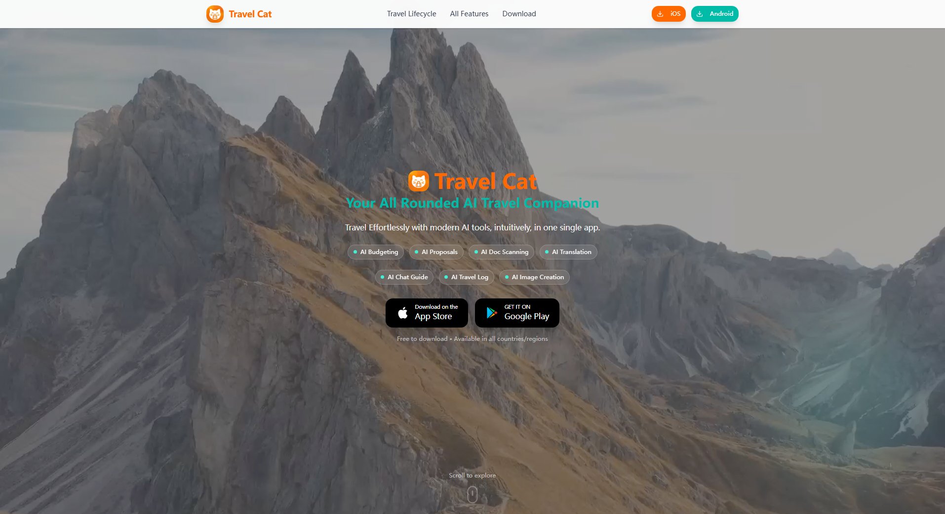 Travel Cat Travel Cat Interface & Screenshots Travel Cat Travel Cat Interface & Screenshots