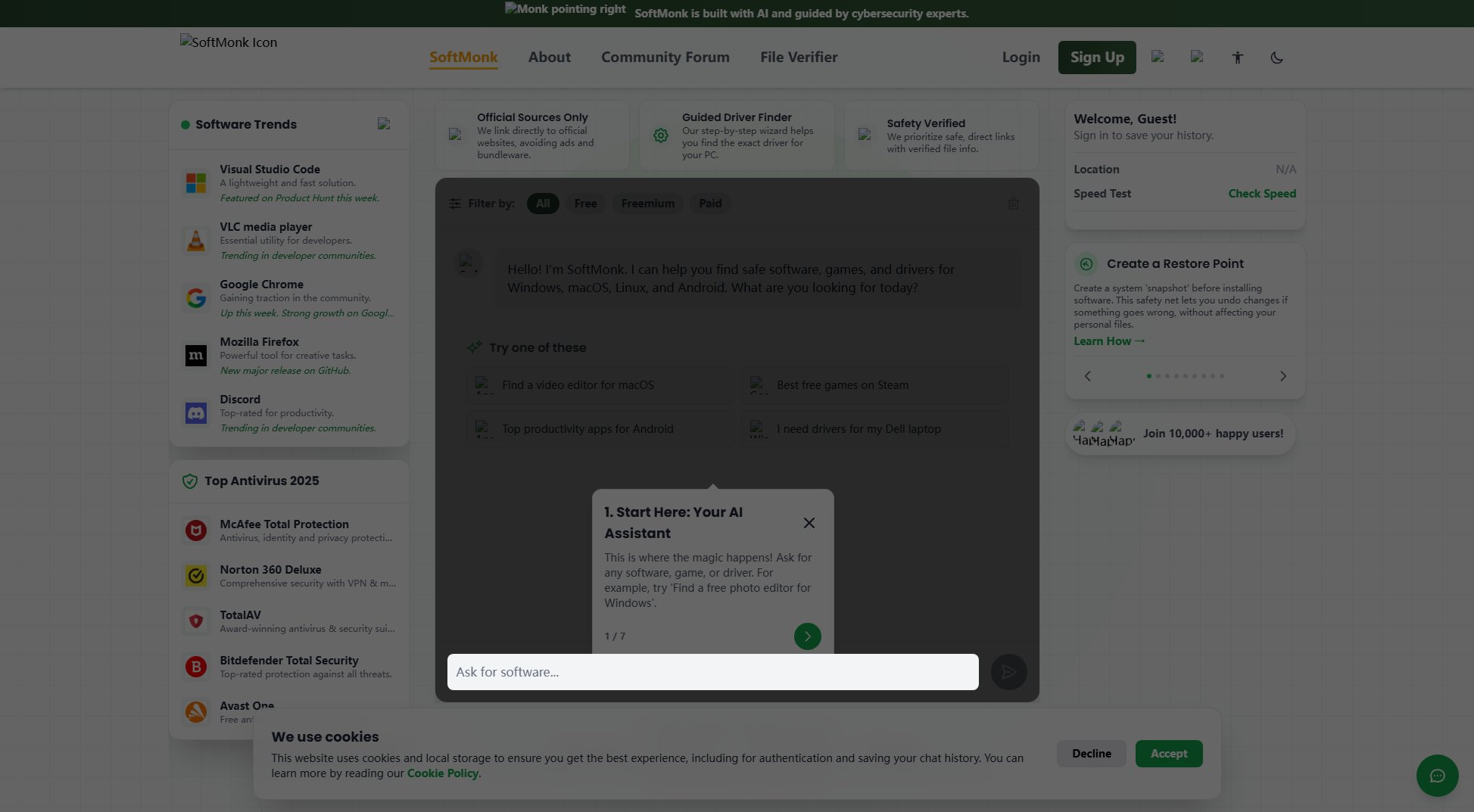 SoftMonk SoftMonk Interface & Screenshots SoftMonk SoftMonk Interface & Screenshots