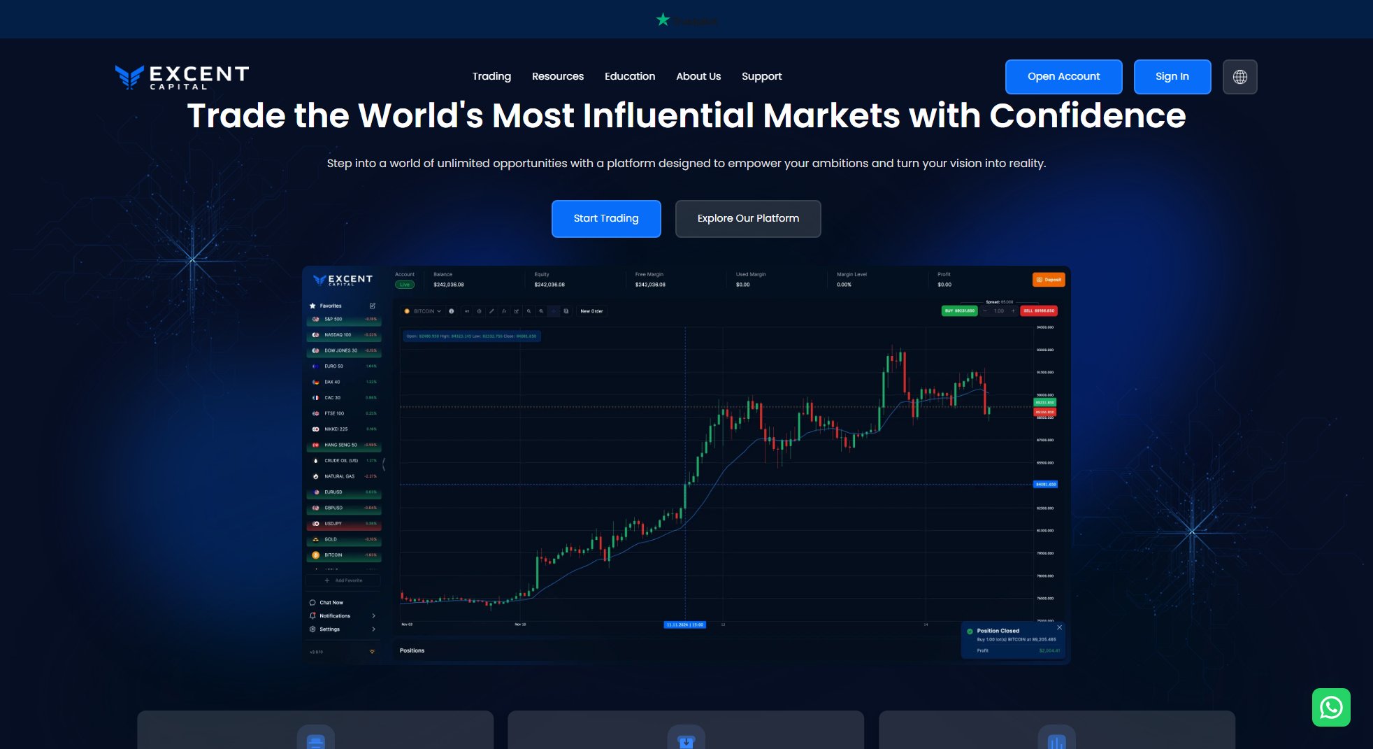 Excent Capital Excent Capital Interface & Screenshots Excent Capital Excent Capital Interface & Screenshots