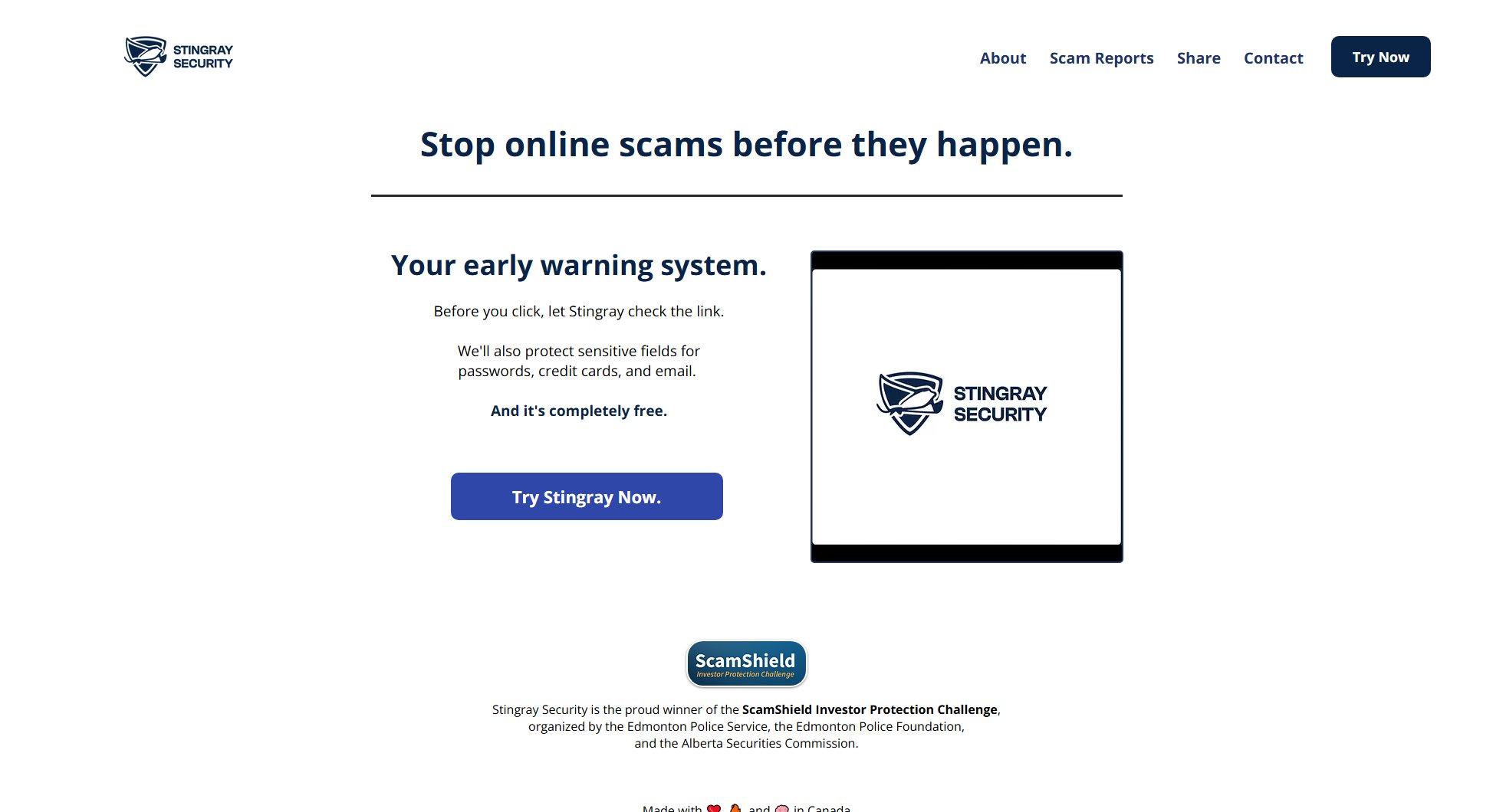 Stingray Security Stingray Security Interface & Screenshots Stingray Security Stingray Security Interface & Screenshots