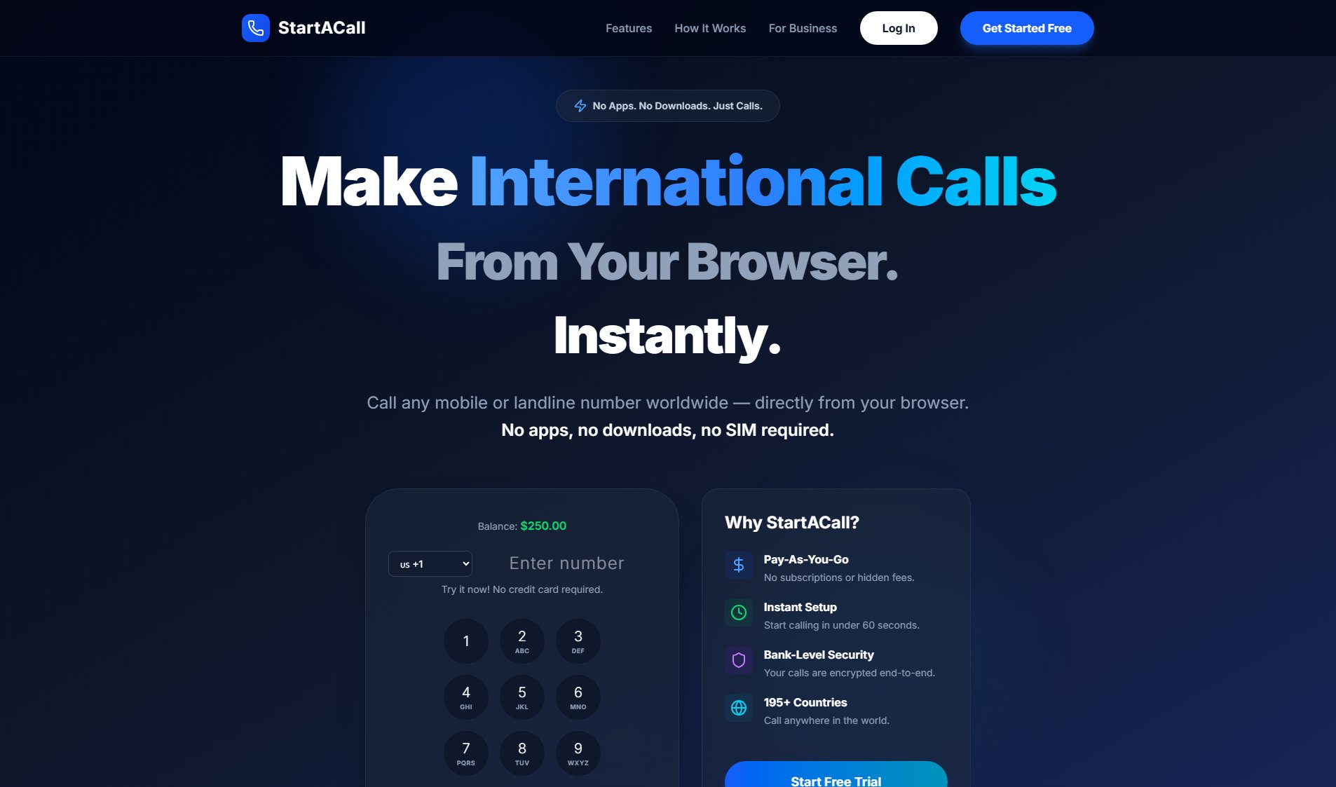 StartACall StartACall Interface & Screenshots StartACall StartACall Interface & Screenshots