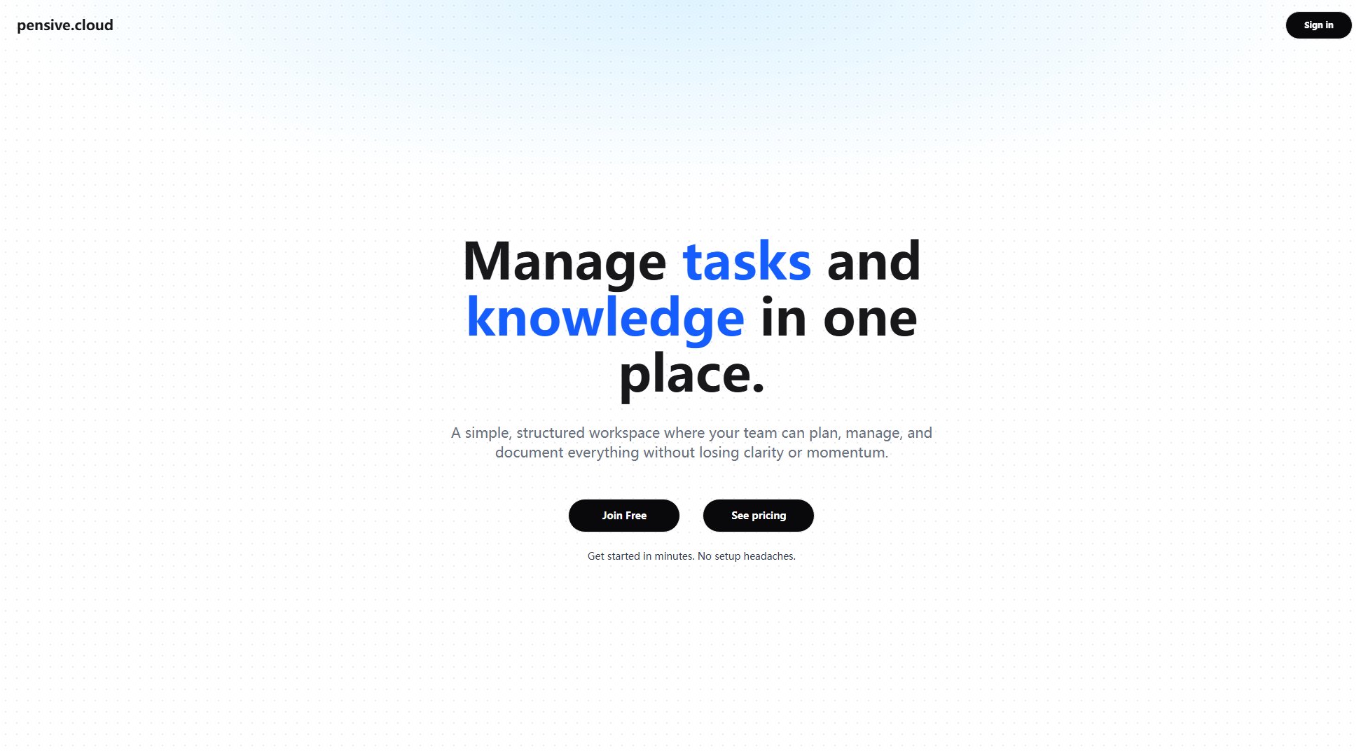 Pensive Pensive Interface & Screenshots Pensive Pensive Interface & Screenshots