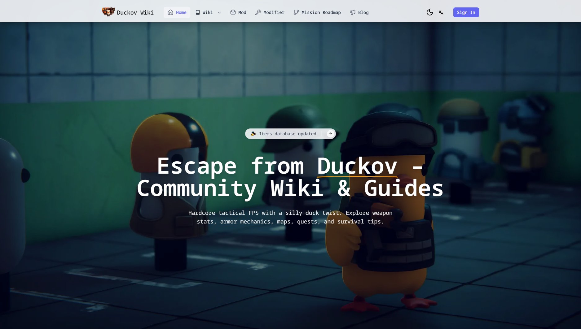 Escape from Duckov Wiki Escape from Duckov Wiki Interface & Screenshots Escape from Duckov Wiki Escape from Duckov Wiki Interface & Screenshots