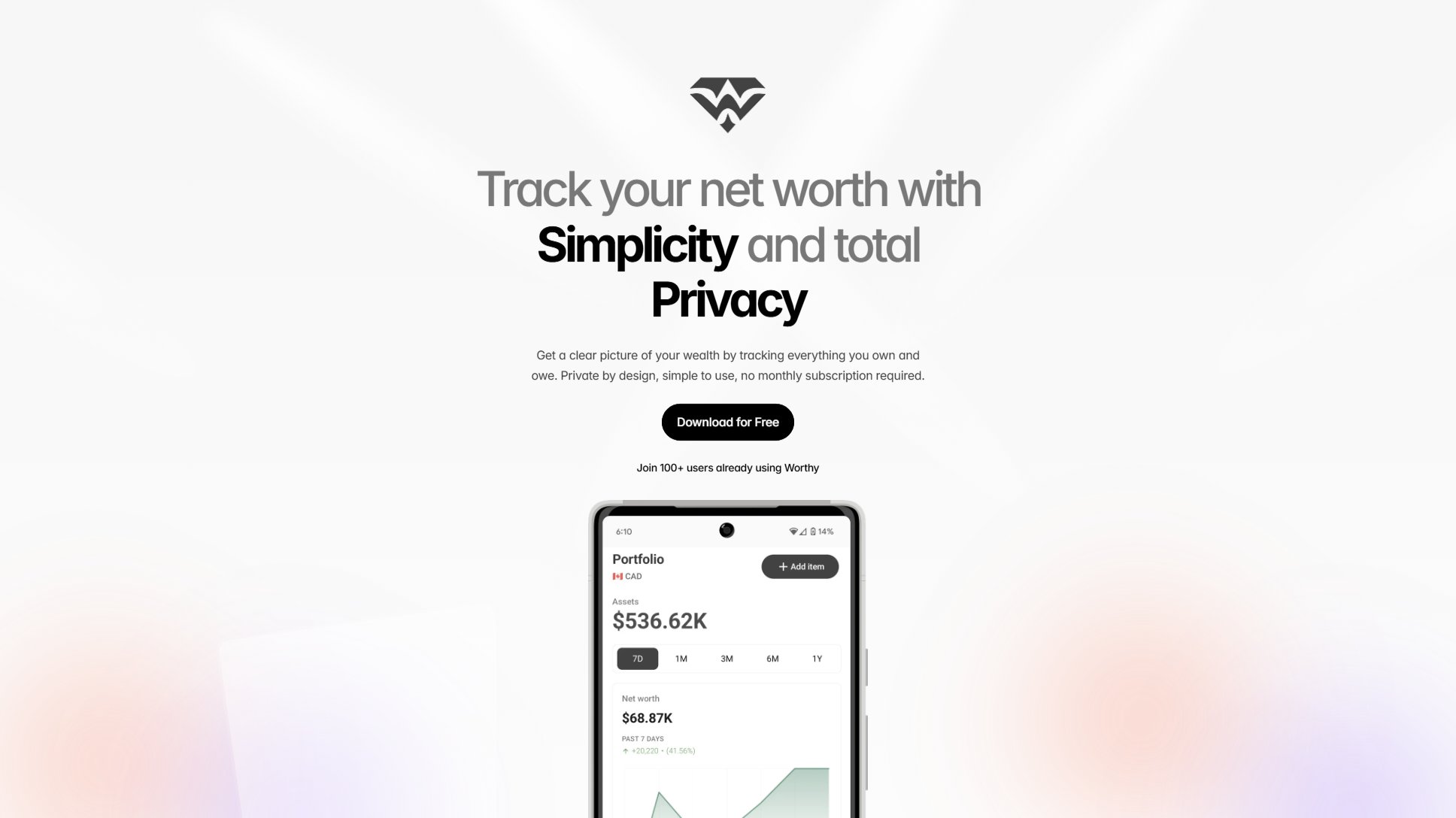 Worthy Worthy Interface & Screenshots Worthy Worthy Interface & Screenshots