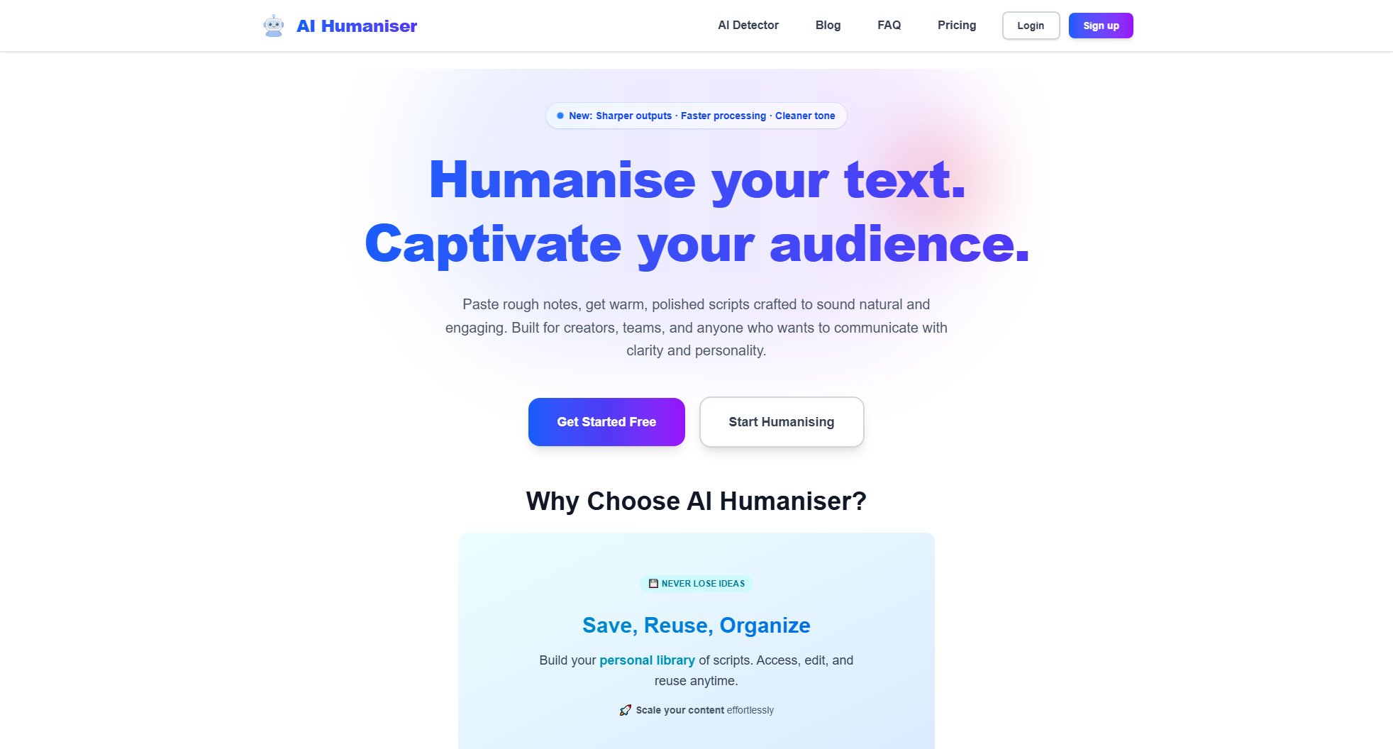 AI Humaniser AI Humaniser Interface & Screenshots
