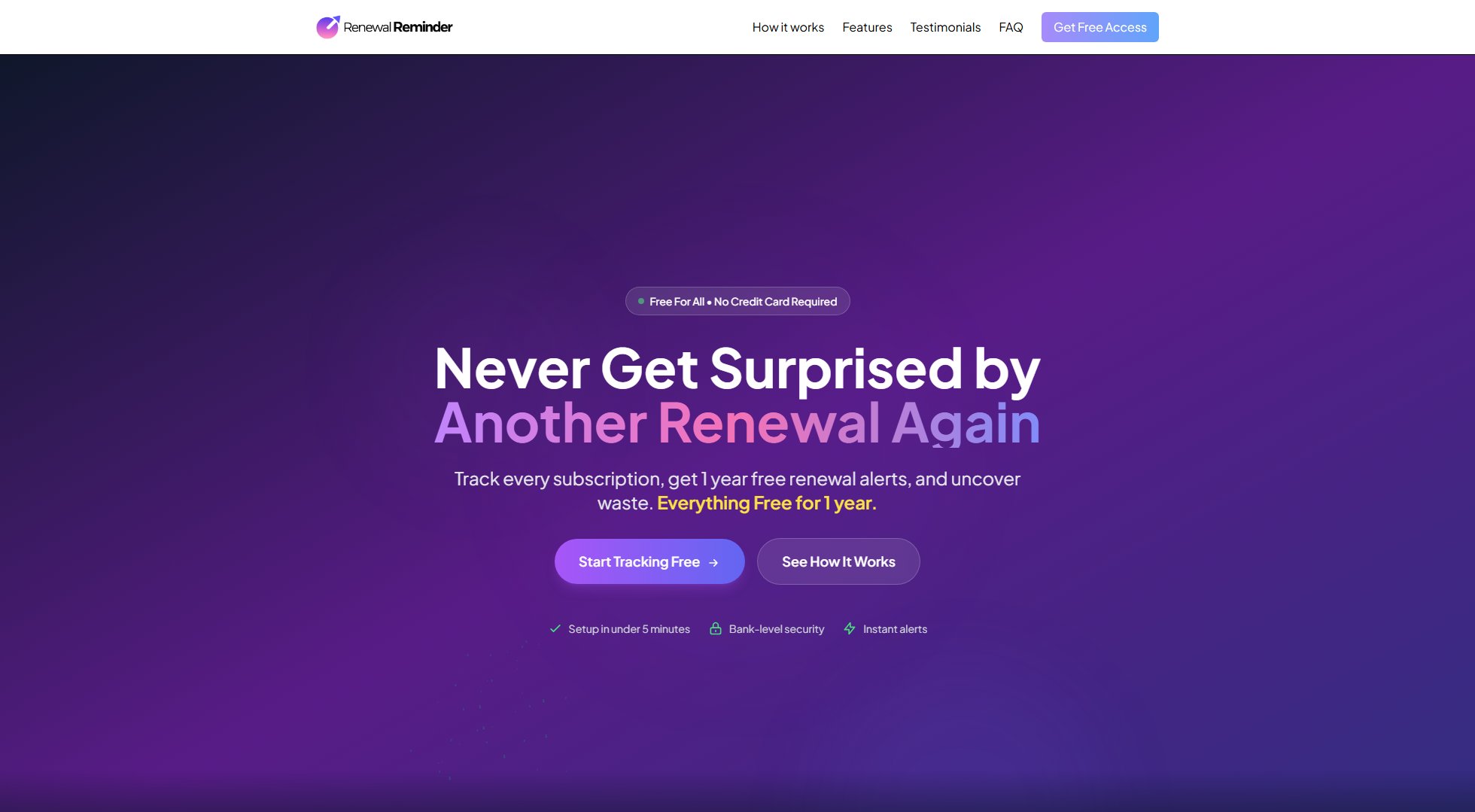 Renewal Alert Renewal Alert Interface & Screenshots