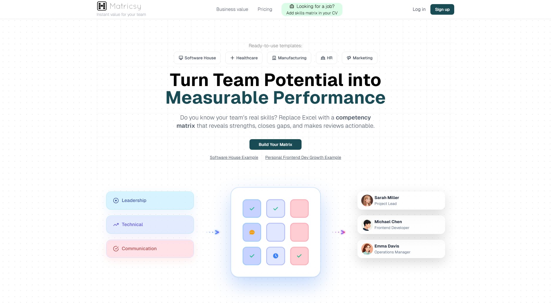 Matricsy Matricsy Interface & Screenshots