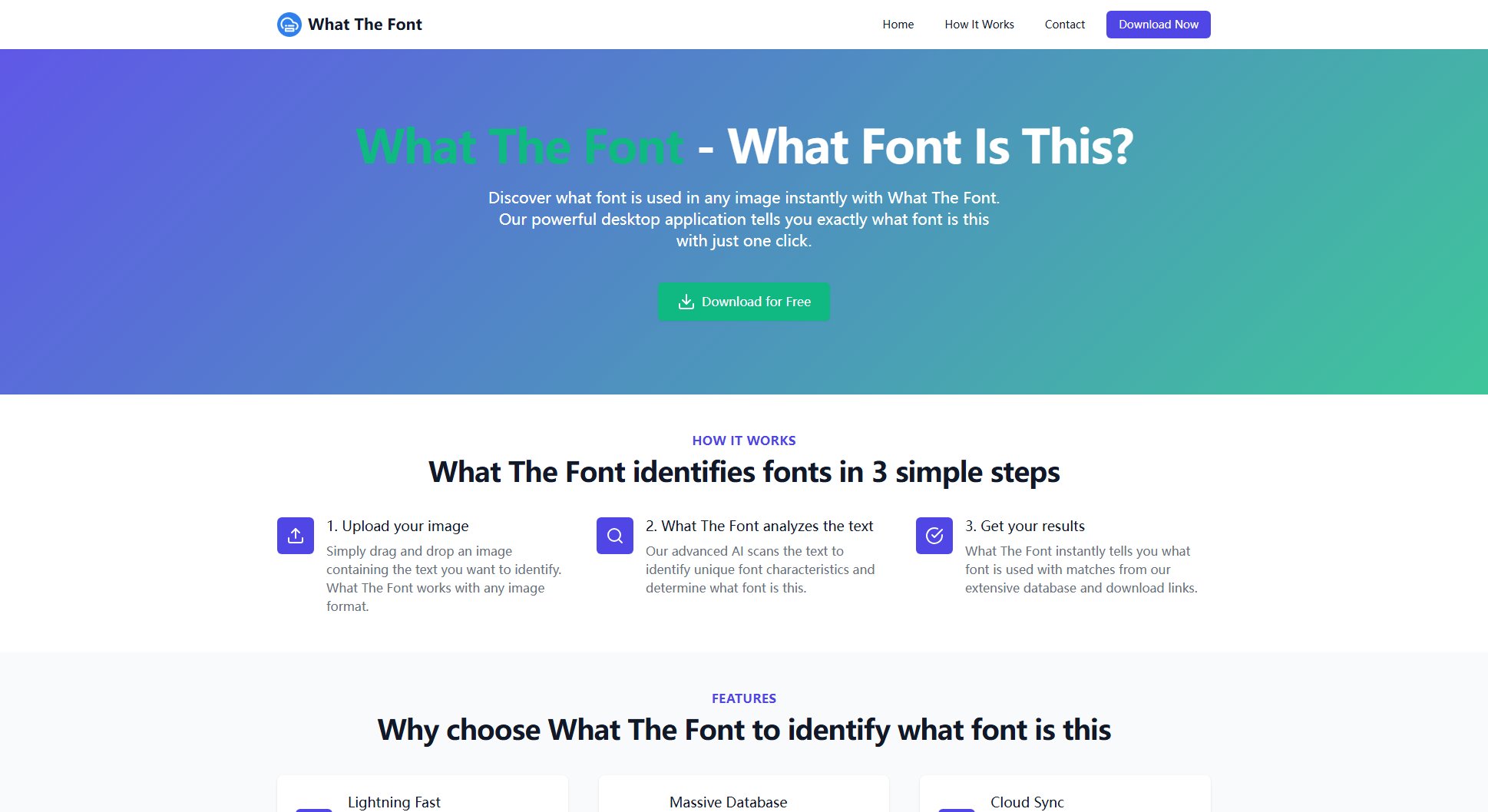 What The Font What The Font Interface & Screenshots