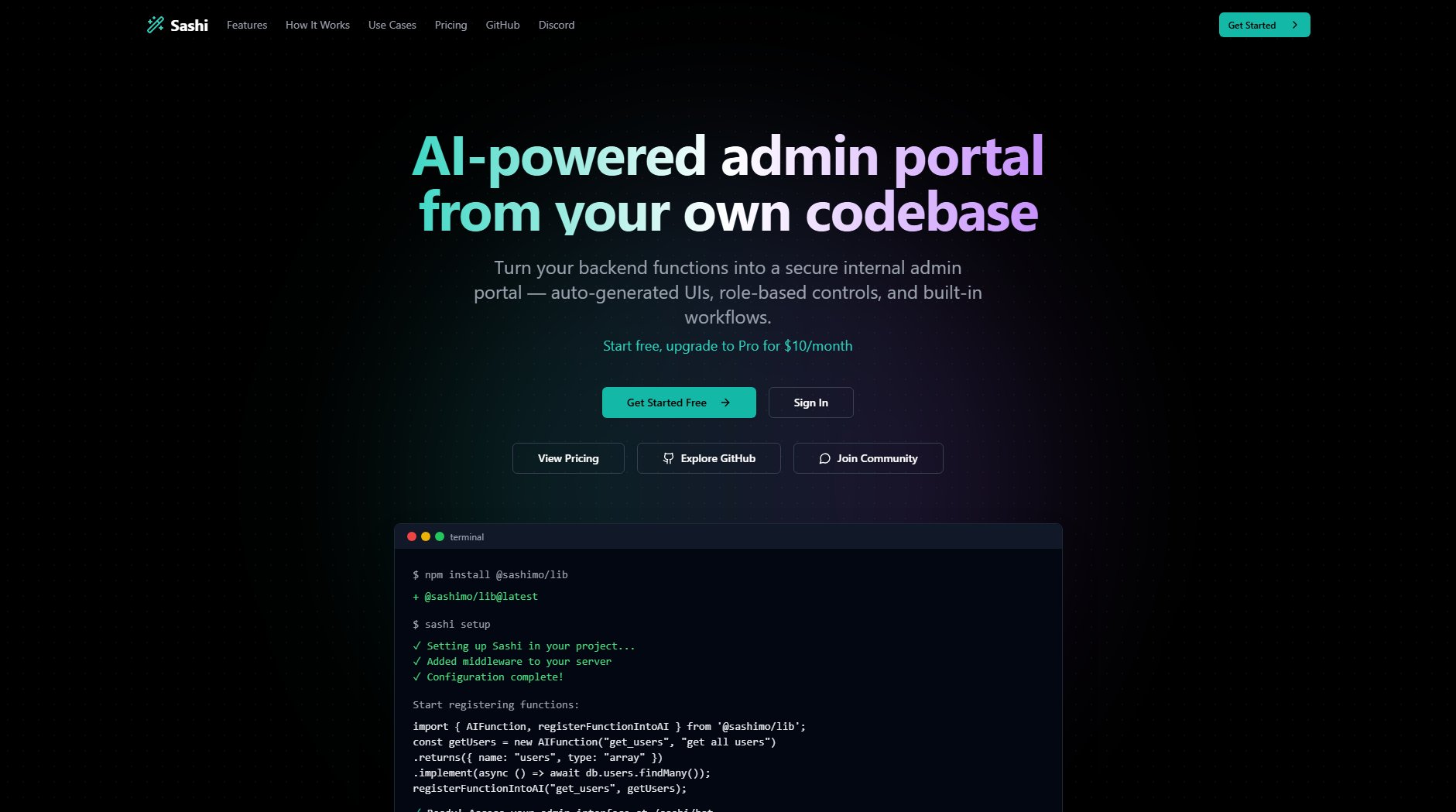 Sashi Sashi Interface & Screenshots