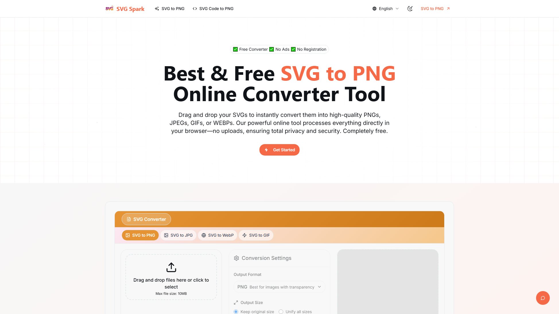 SVG to PNG Converter SVG to PNG Converter Interface & Screenshots