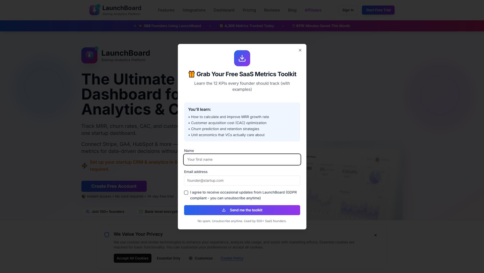 LaunchBoard LaunchBoard Interface & Screenshots LaunchBoard LaunchBoard Interface & Screenshots