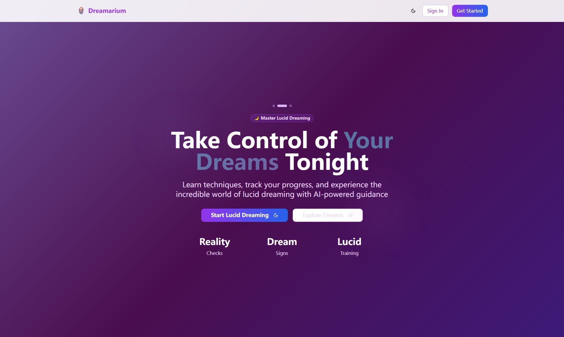 Dreamarium Dreamarium Interface & Screenshots Dreamarium Dreamarium Interface & Screenshots