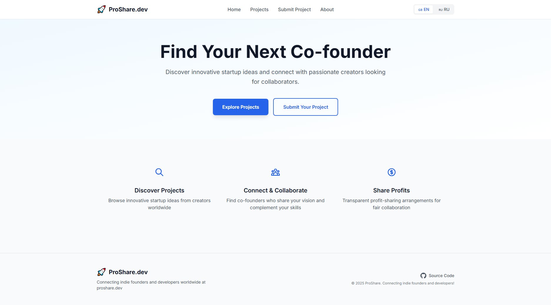 ProShare ProShare Interface & Screenshots ProShare ProShare Interface & Screenshots