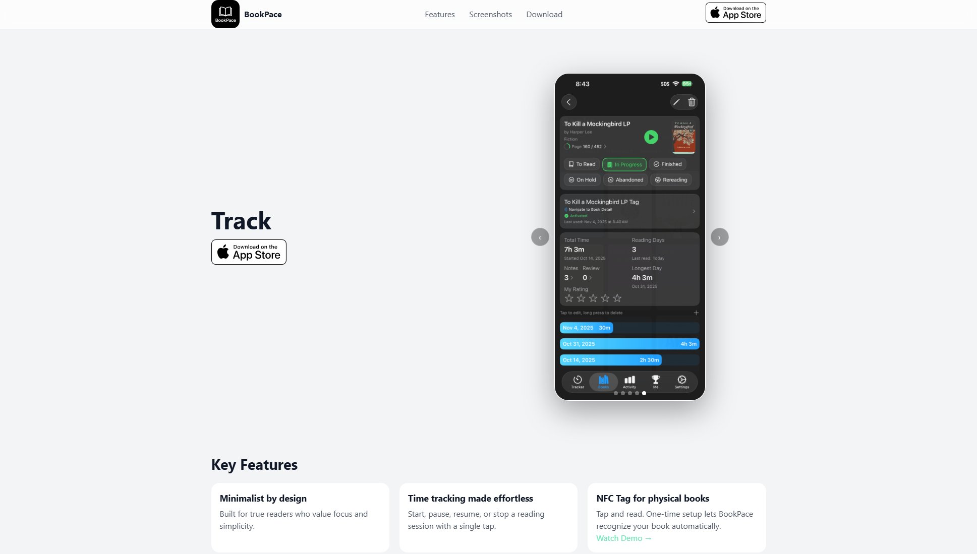 BookPace BookPace Interface & Screenshots BookPace BookPace Interface & Screenshots