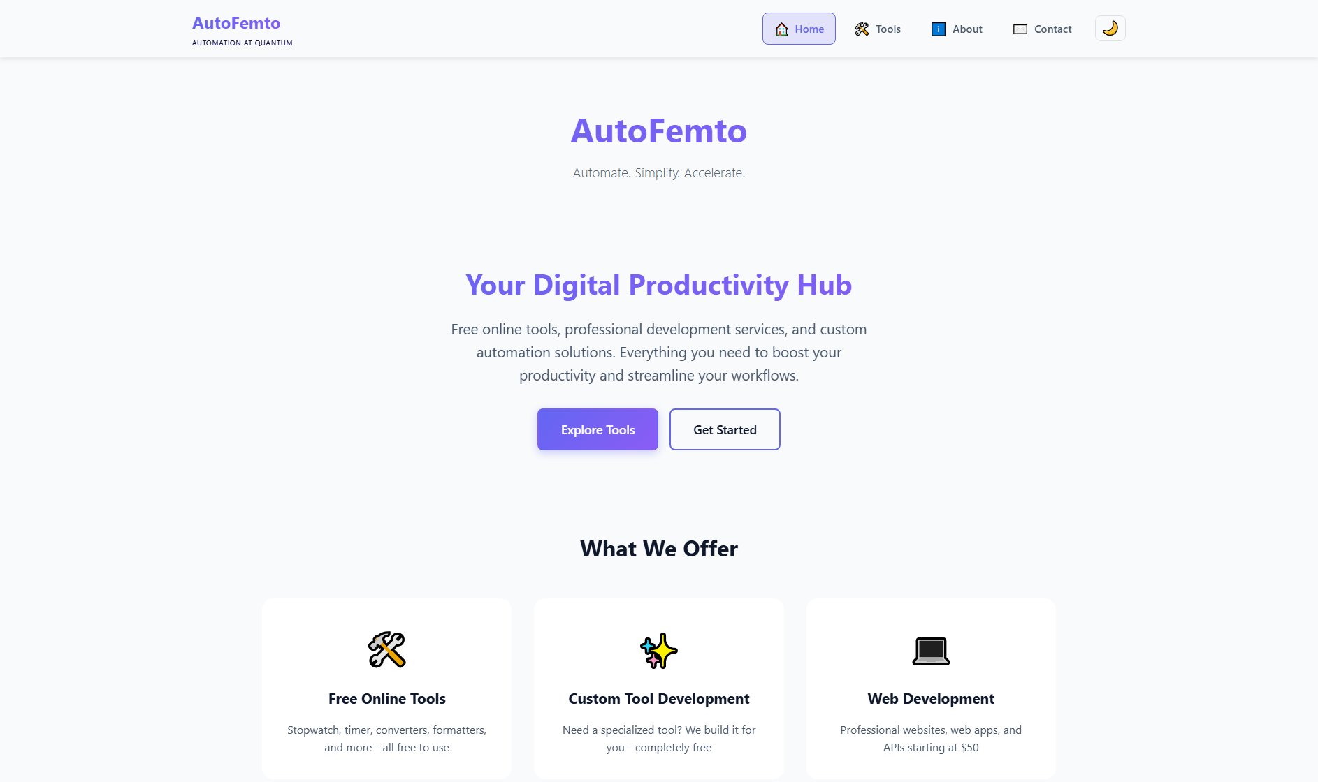 AutoFemto AutoFemto Interface & Screenshots AutoFemto AutoFemto Interface & Screenshots