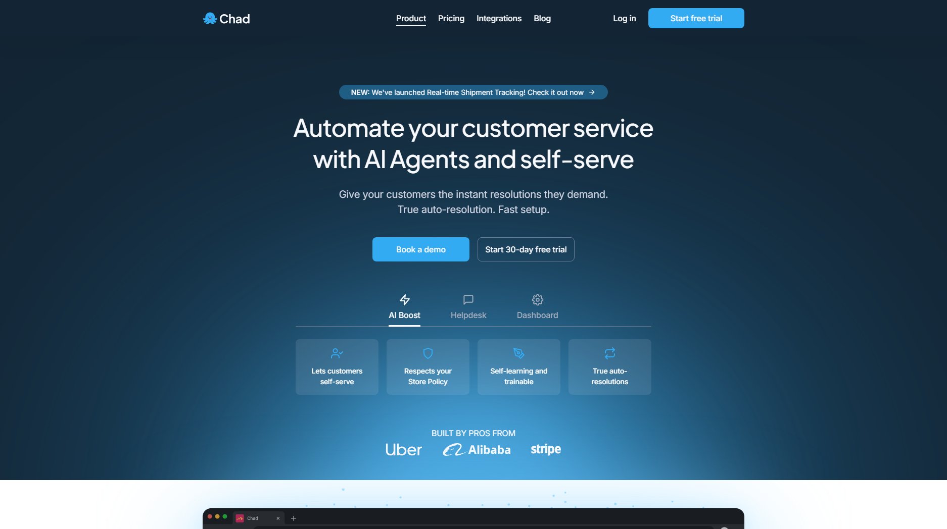 Chad Chad Interface & Screenshots