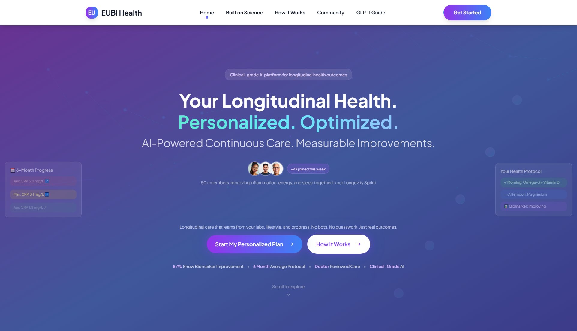 EUBI Health EUBI Health Interface & Screenshots EUBI Health EUBI Health Interface & Screenshots