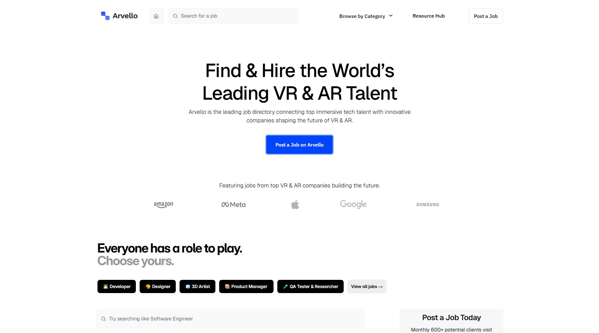 Arvello Jobs Arvello Jobs Interface & Screenshots