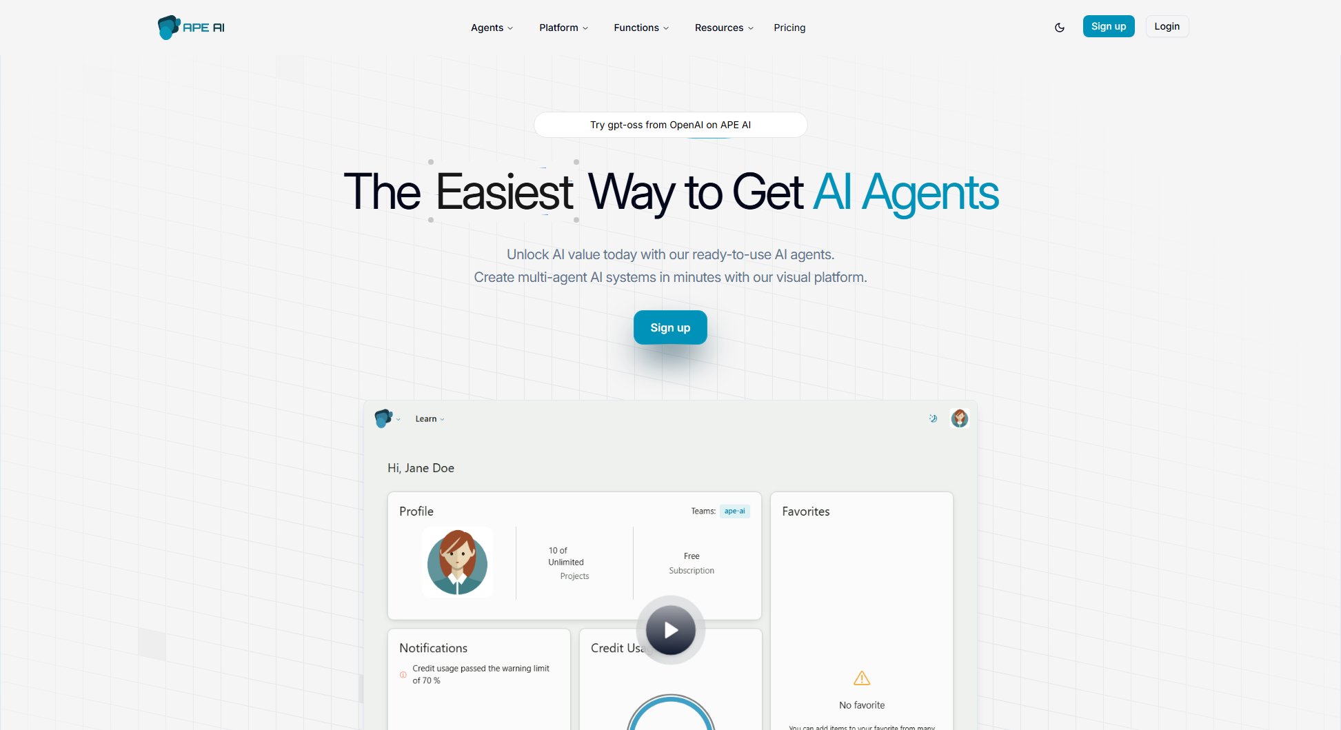 APE AI APE AI Interface & Screenshots