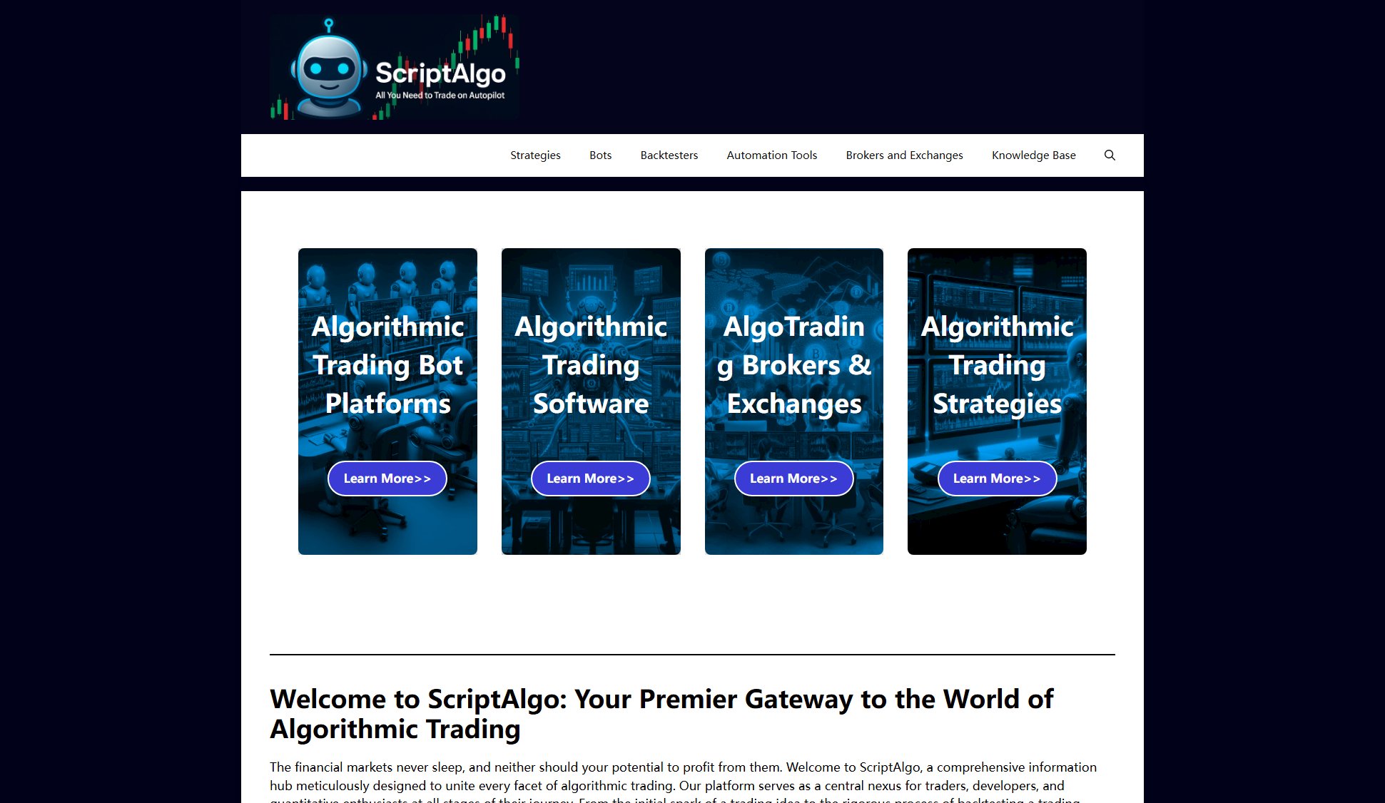 ScriptAlgo ScriptAlgo Interface & Screenshots ScriptAlgo ScriptAlgo Interface & Screenshots