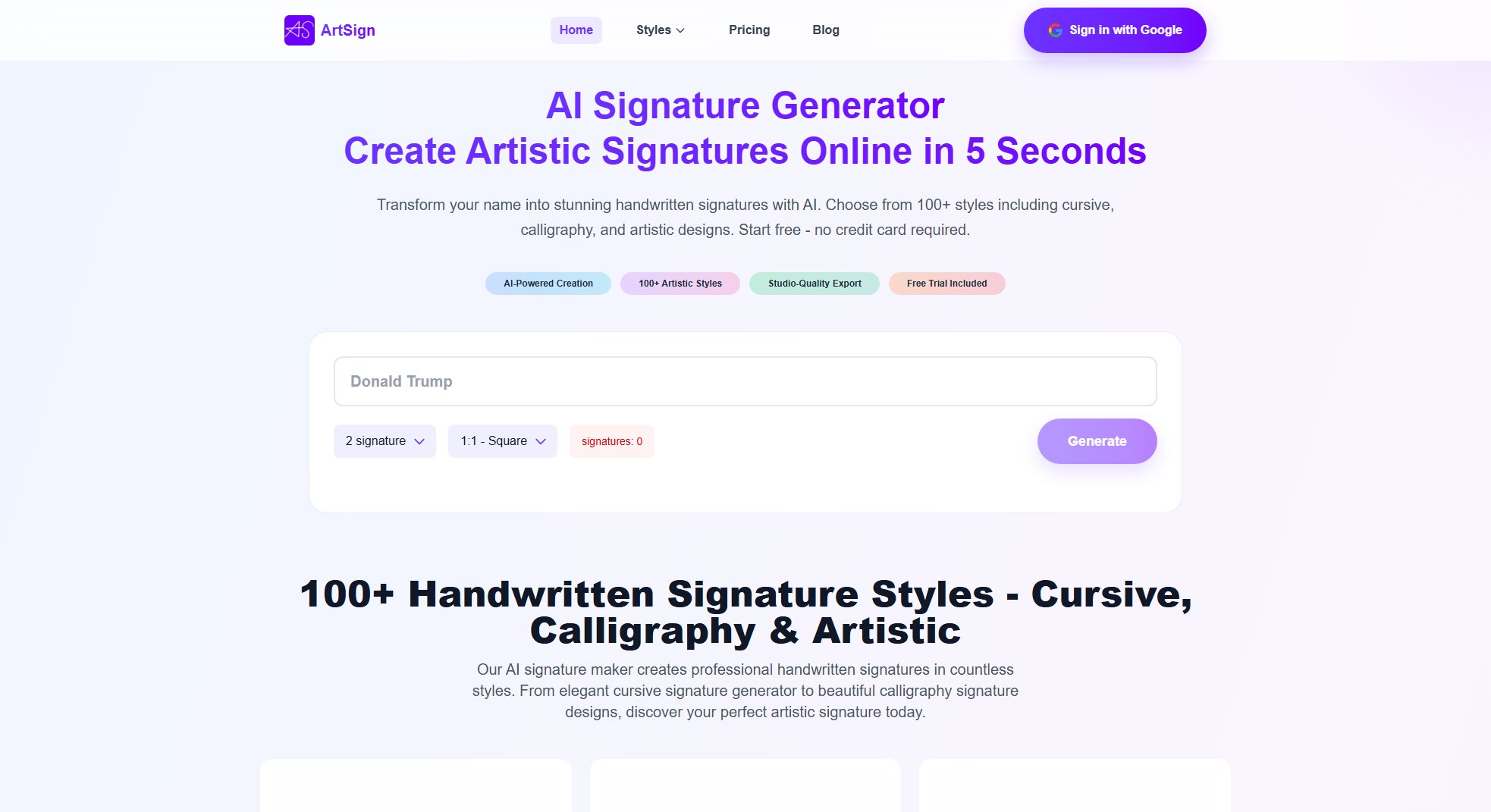 ArtSign ArtSign Interface & Screenshots ArtSign ArtSign Interface & Screenshots