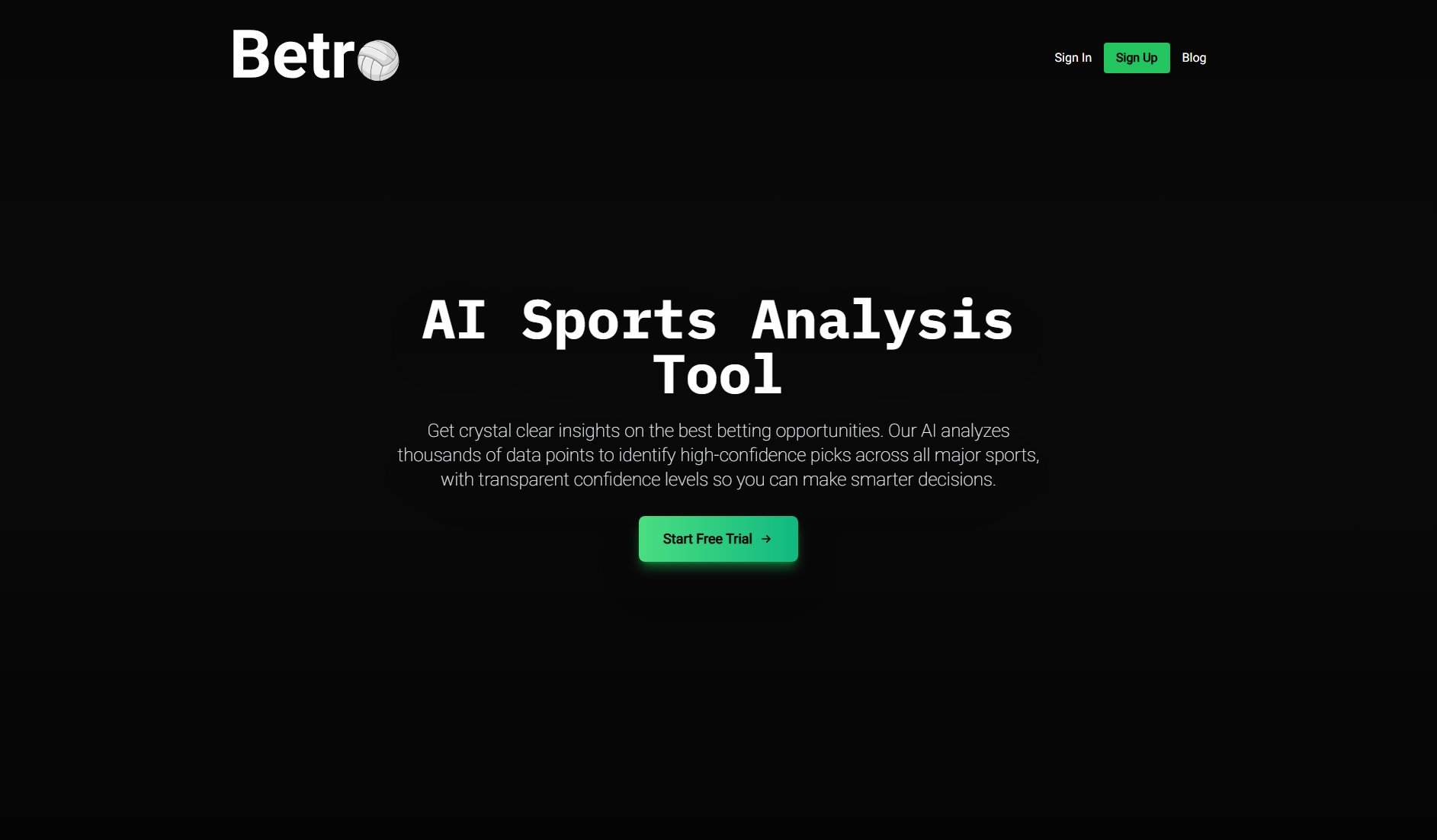 Betro - AI Sports Analytics Assistant Betro - AI Sports Analytics Assistant Interface & Screenshots Betro - AI Sports Analytics Assistant Betro - AI Sports Analytics Assistant Interface & Screenshots