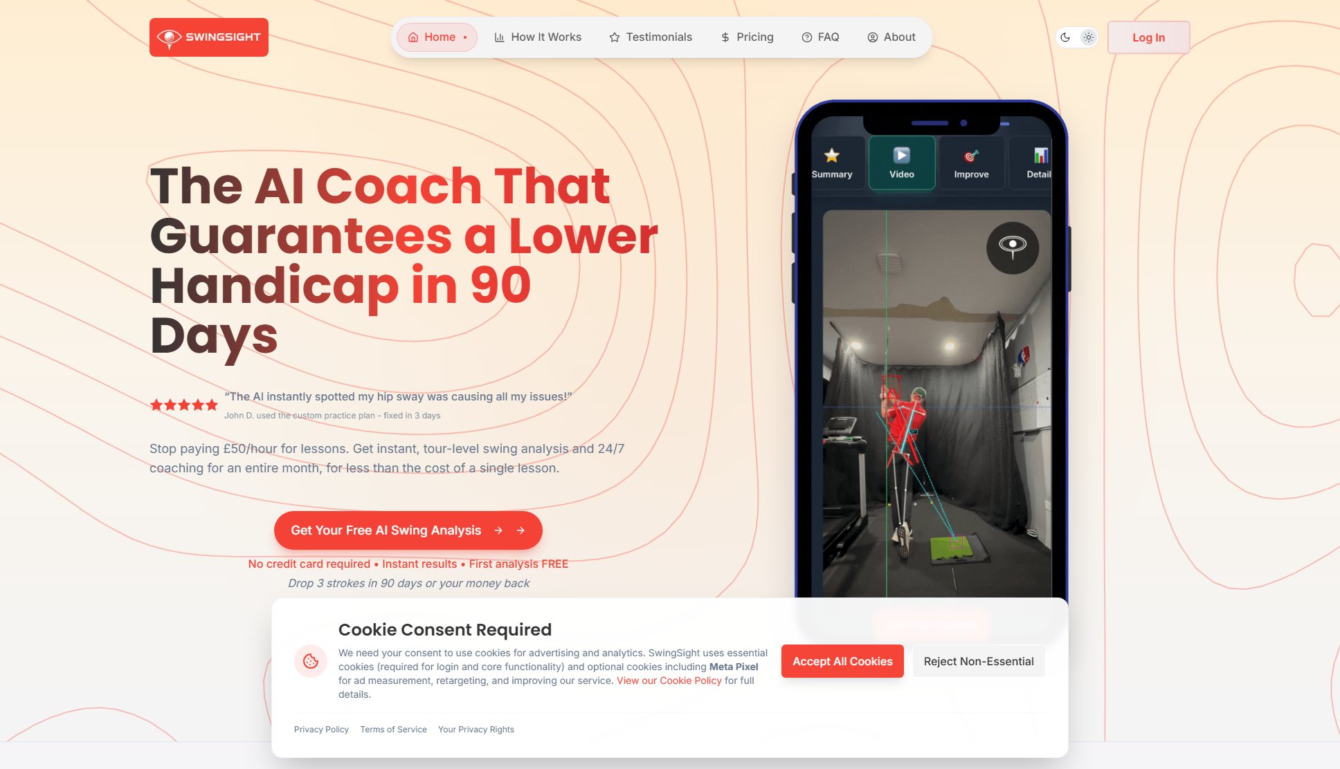 SwingSight SwingSight Interface & Screenshots SwingSight SwingSight Interface & Screenshots