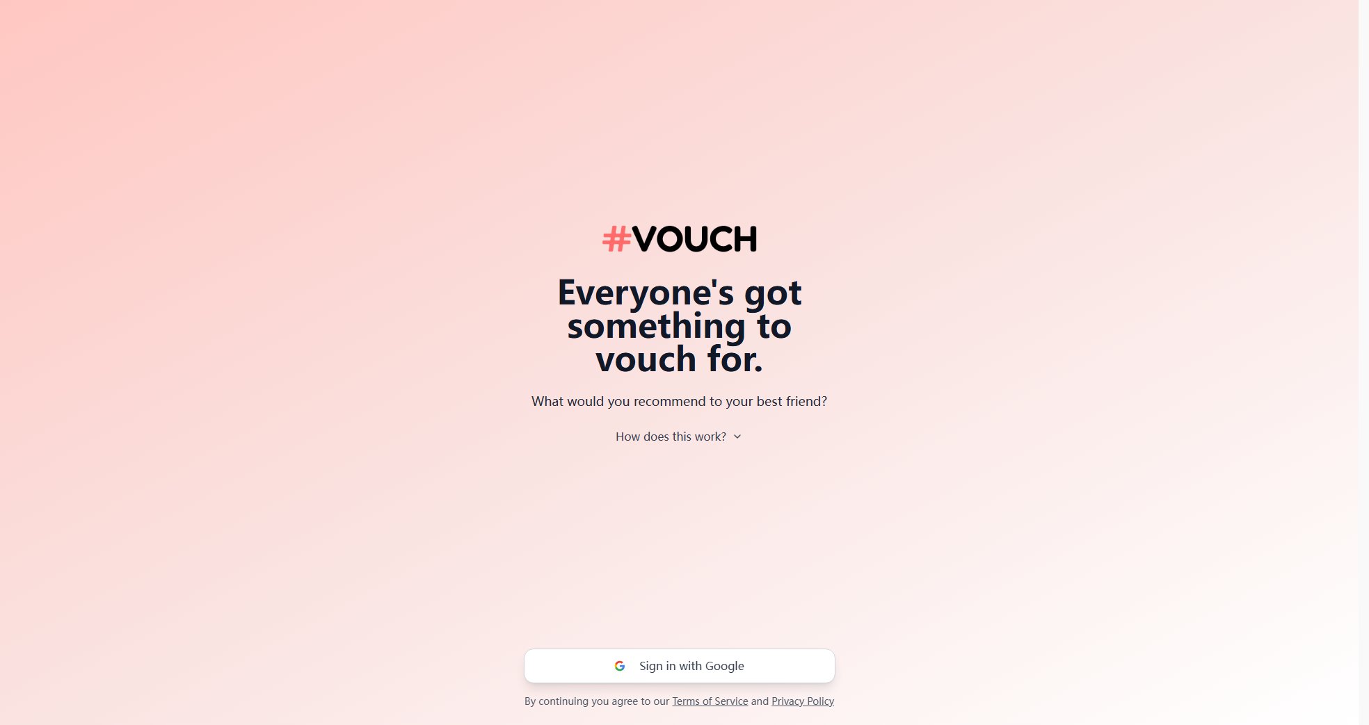 Vouch Vouch Interface & Screenshots Vouch Vouch Interface & Screenshots