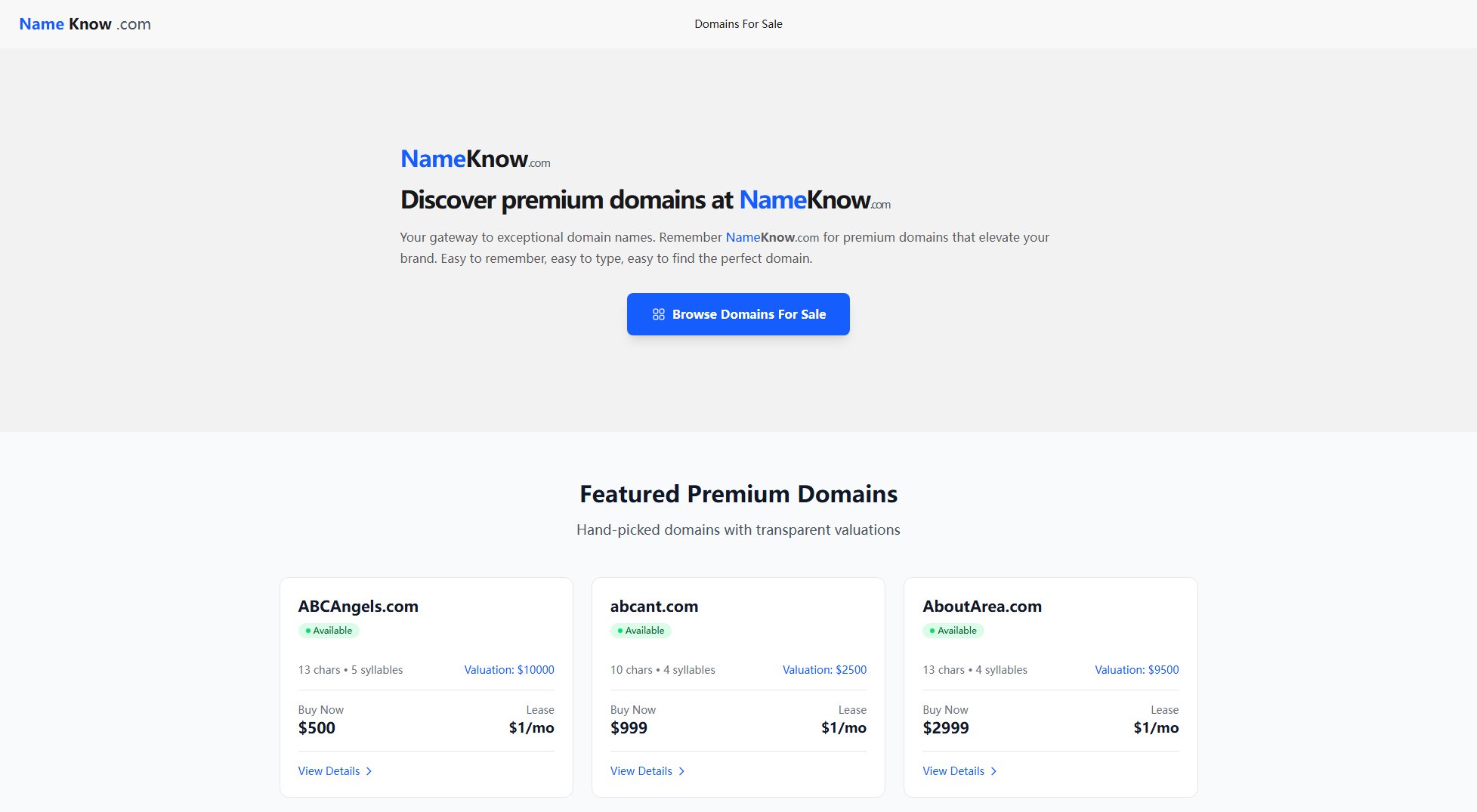 NameKnow.com NameKnow.com Interface & Screenshots NameKnow.com NameKnow.com Interface & Screenshots