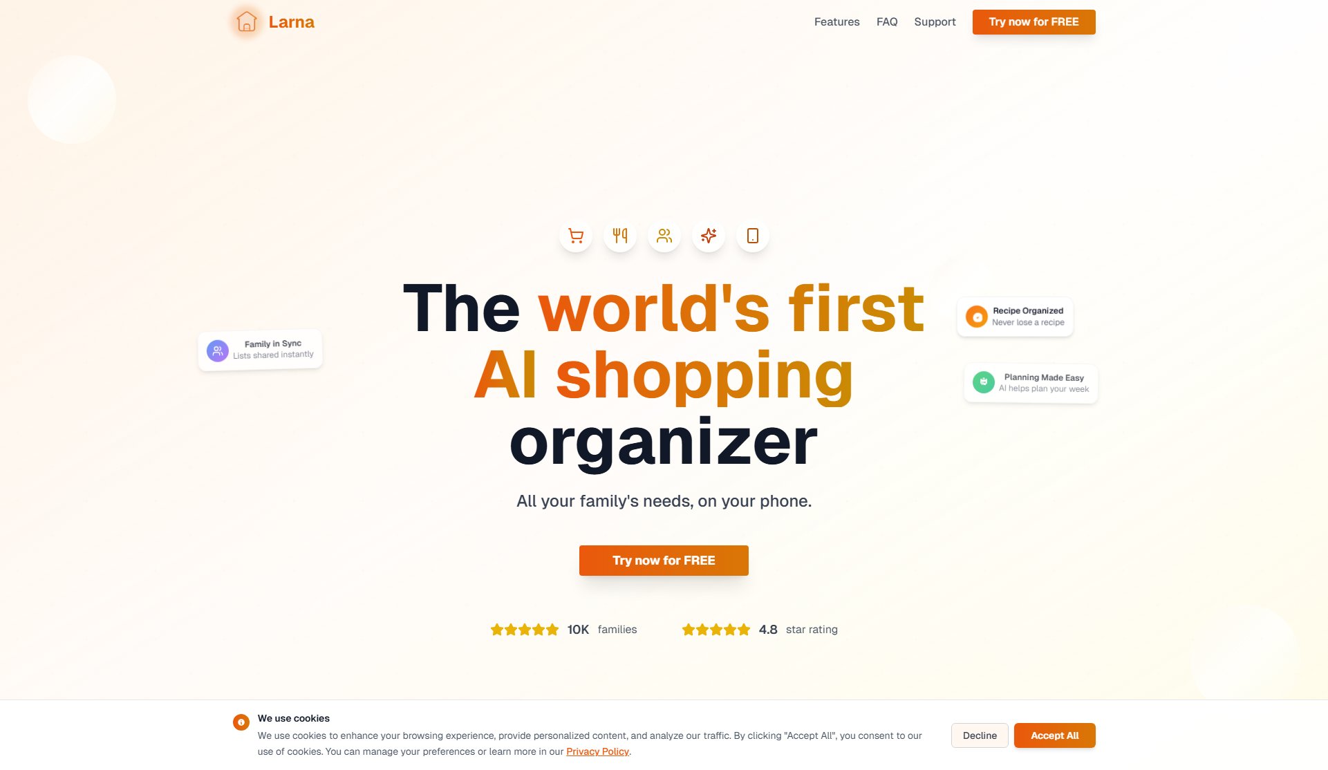 Larna - Household Manager Larna - Household Manager Interface & Screenshots Larna - Household Manager Larna - Household Manager Interface & Screenshots