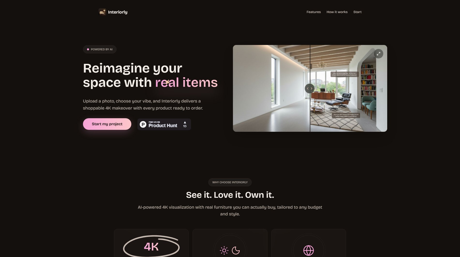 Interiorly Interiorly Interface & Screenshots Interiorly Interiorly Interface & Screenshots