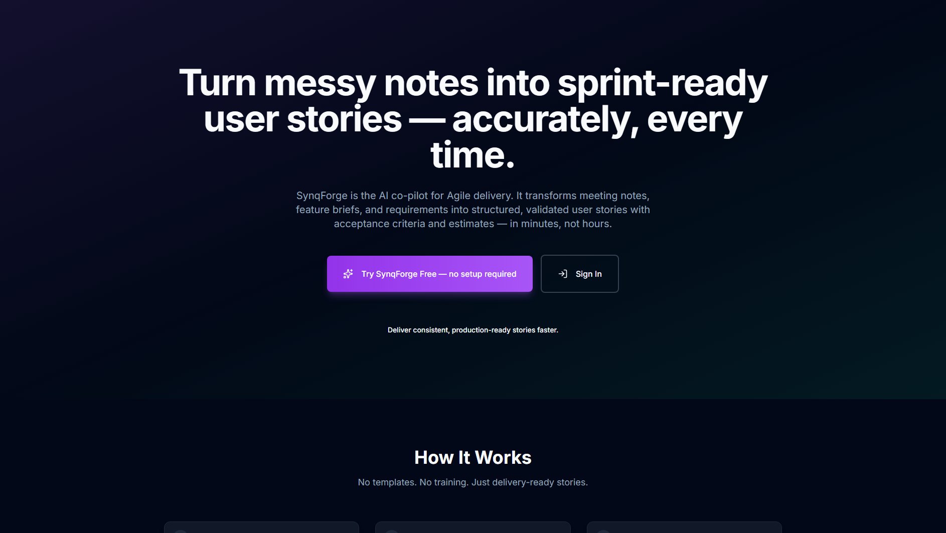 SynqForge SynqForge Interface & Screenshots SynqForge SynqForge Interface & Screenshots