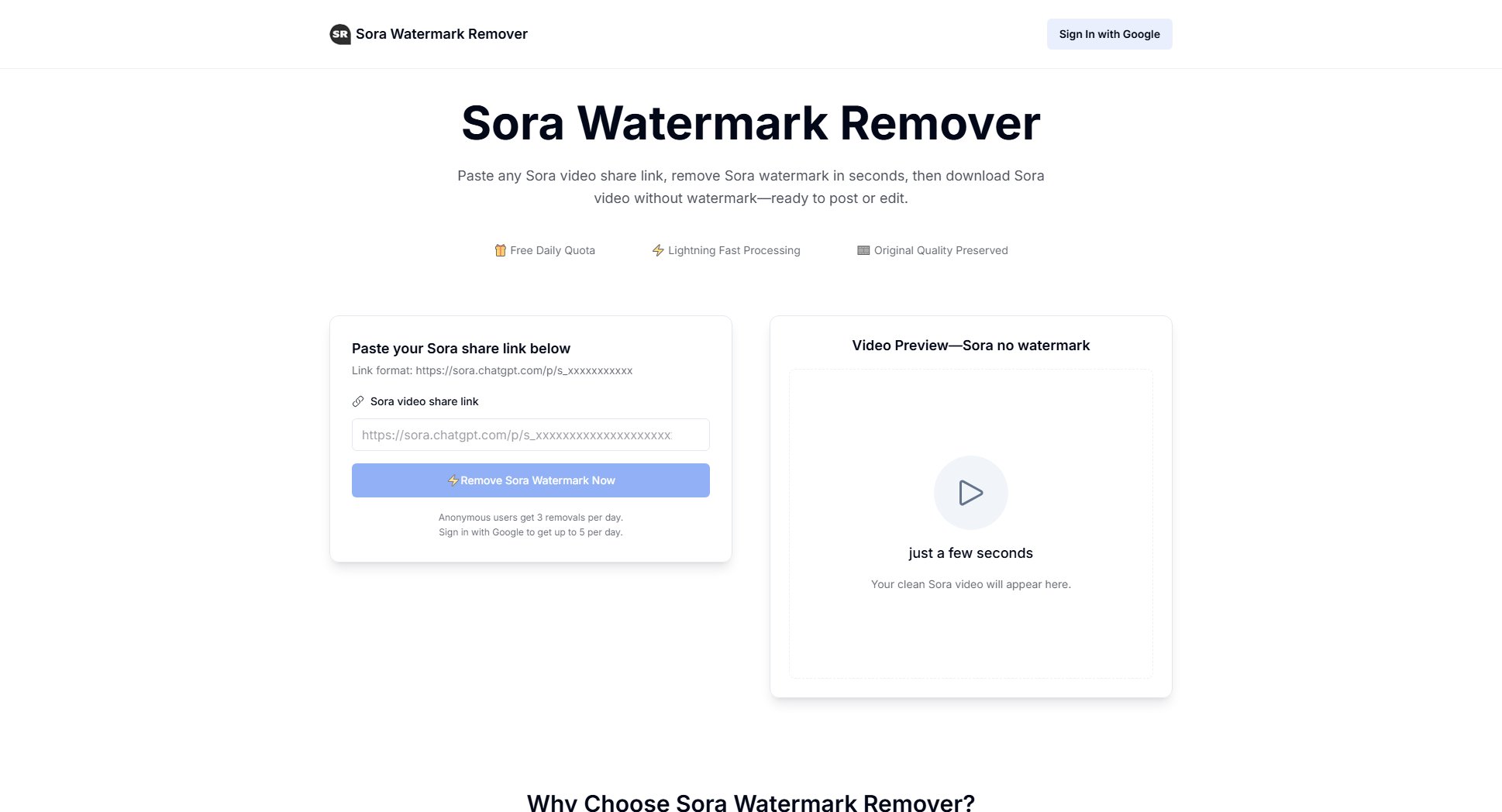 Sora Watermark Remover Sora Watermark Remover Interface & Screenshots Sora Watermark Remover Sora Watermark Remover Interface & Screenshots