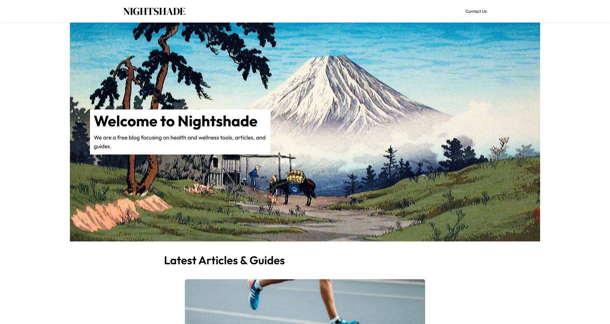 Nightshade Blog Nightshade Blog Interface & Screenshots