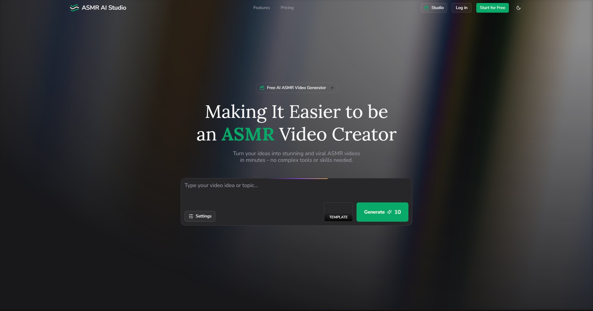 ASMR AI Studio ASMR AI Studio Interface & Screenshots