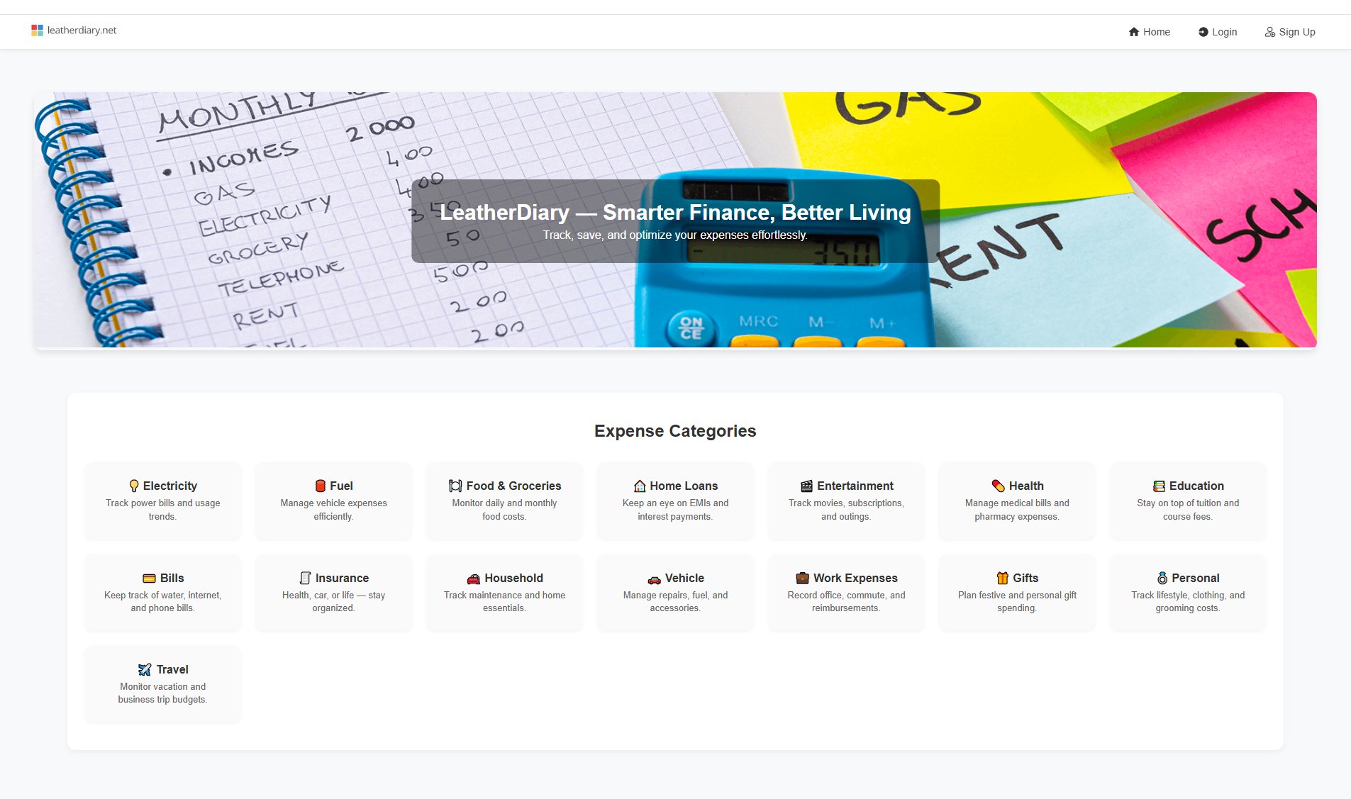 LeatherDiary LeatherDiary Interface & Screenshots