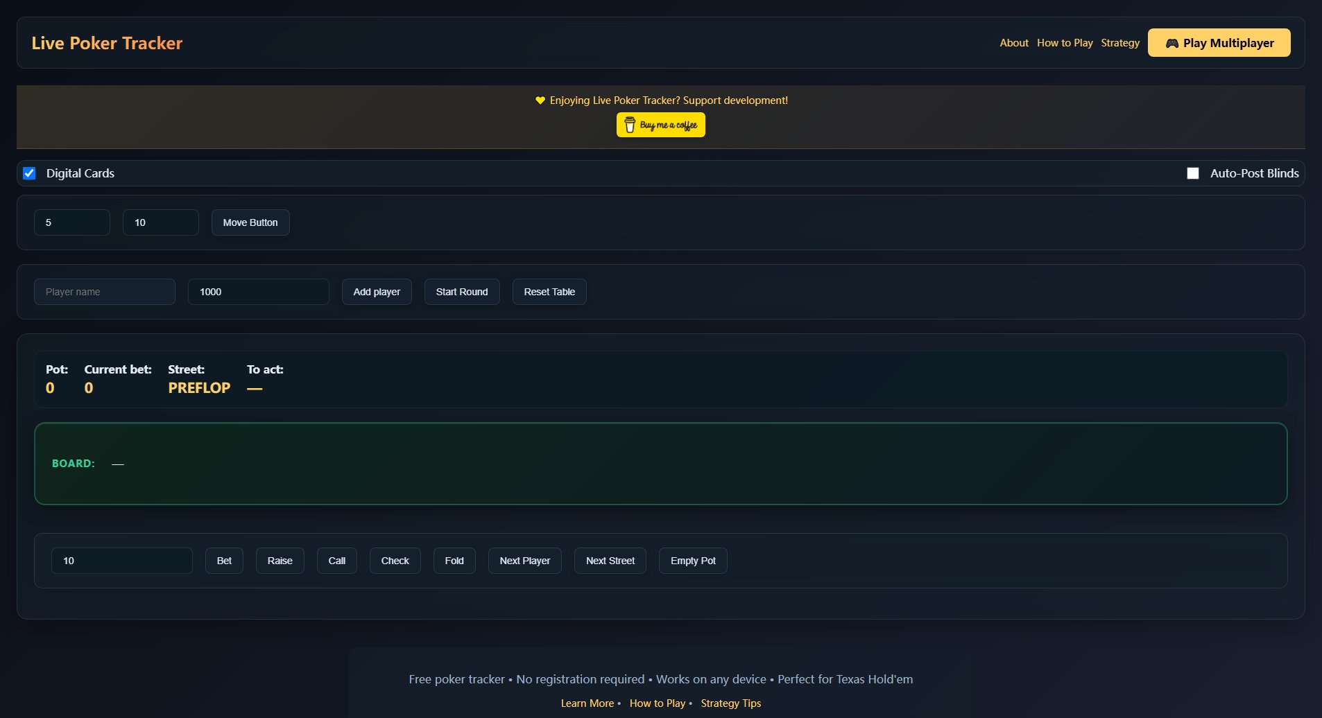 Live Poker Tracker Live Poker Tracker Interface & Screenshots