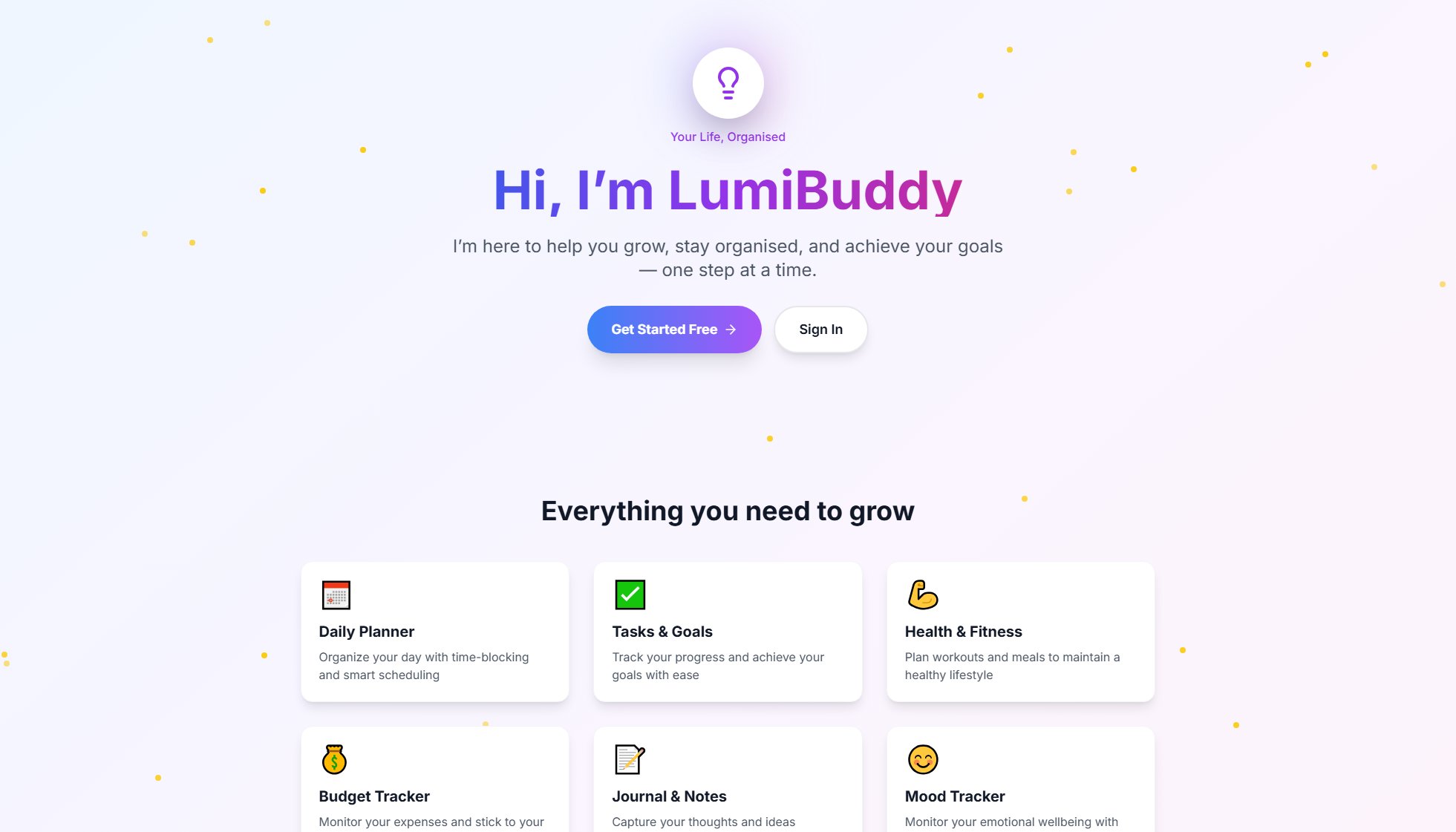 LumiBud LumiBud Interface & Screenshots